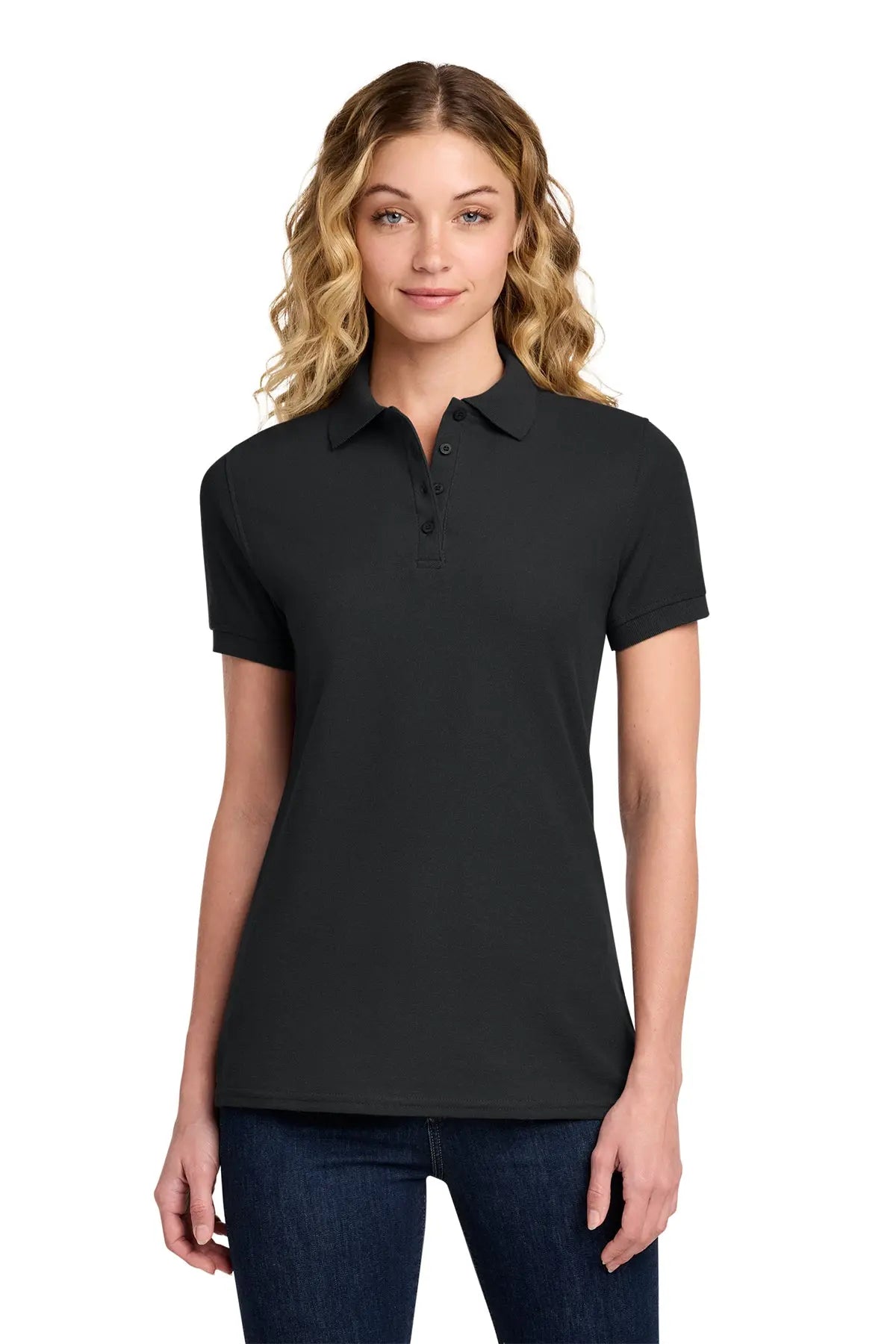 Port & Co™ Women's Core Blend Pique Polo #LKP155Game Over Merch