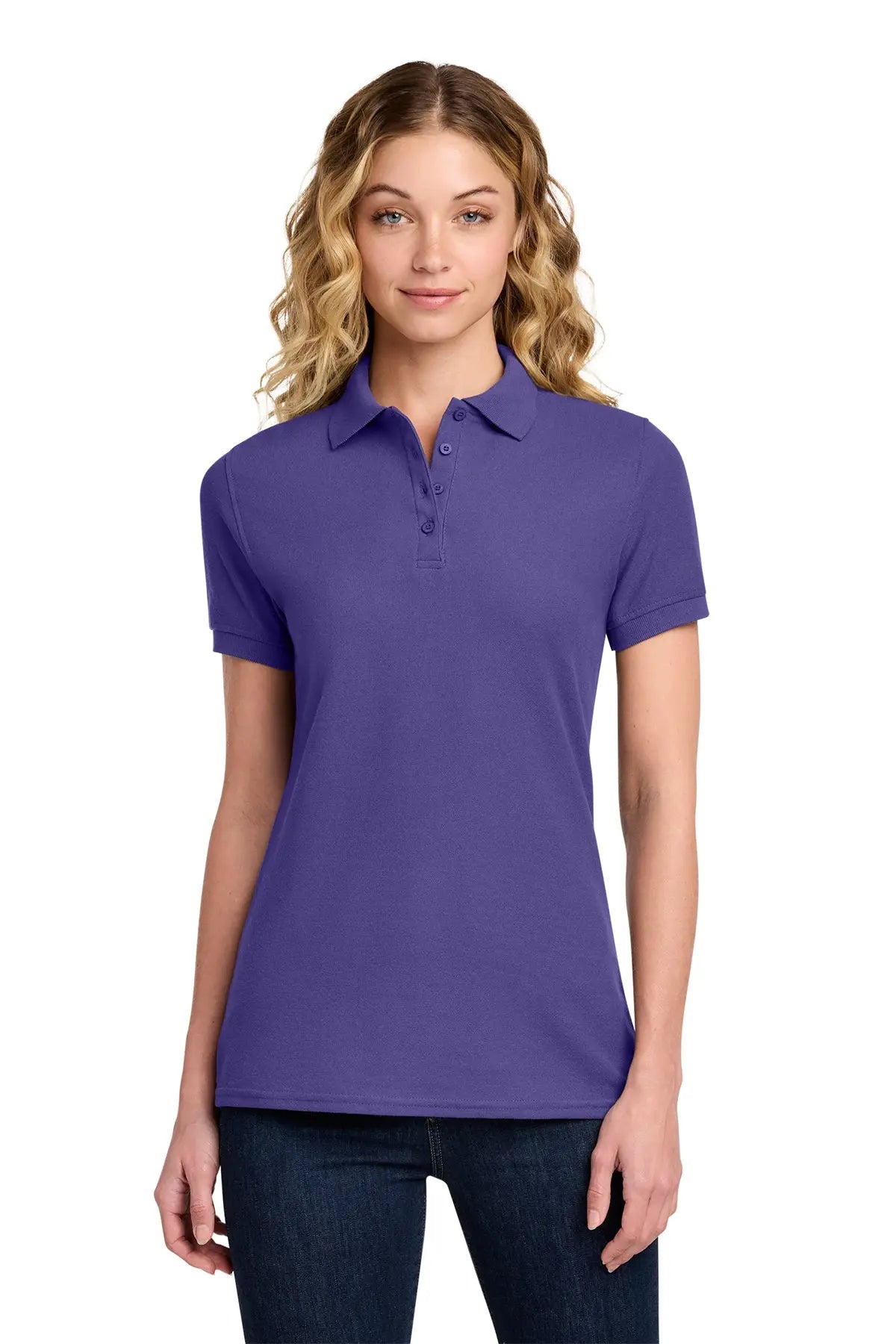 Port & Co™ Women's Core Blend Pique Polo #LKP155Game Over Merch