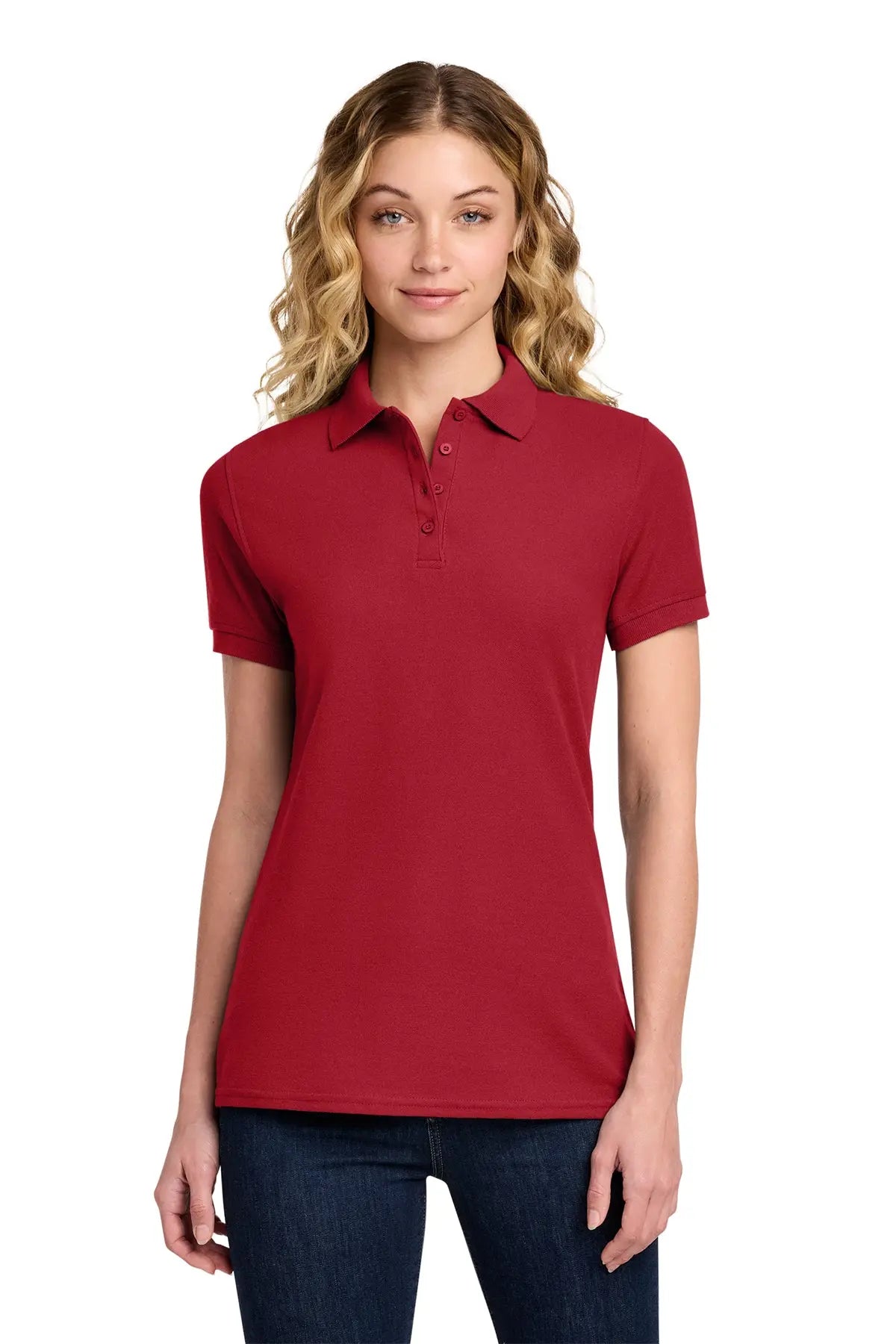 Port & Co™ Women's Core Blend Pique Polo #LKP155Game Over Merch