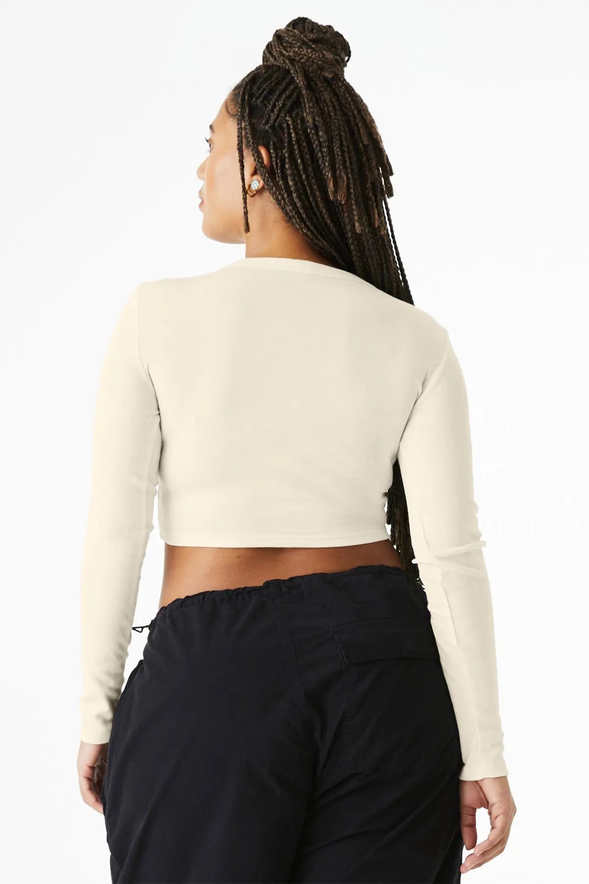 BELLA+CANVAS® Women’s Micro Rib Long Sleeve Baby Tee #BC1501