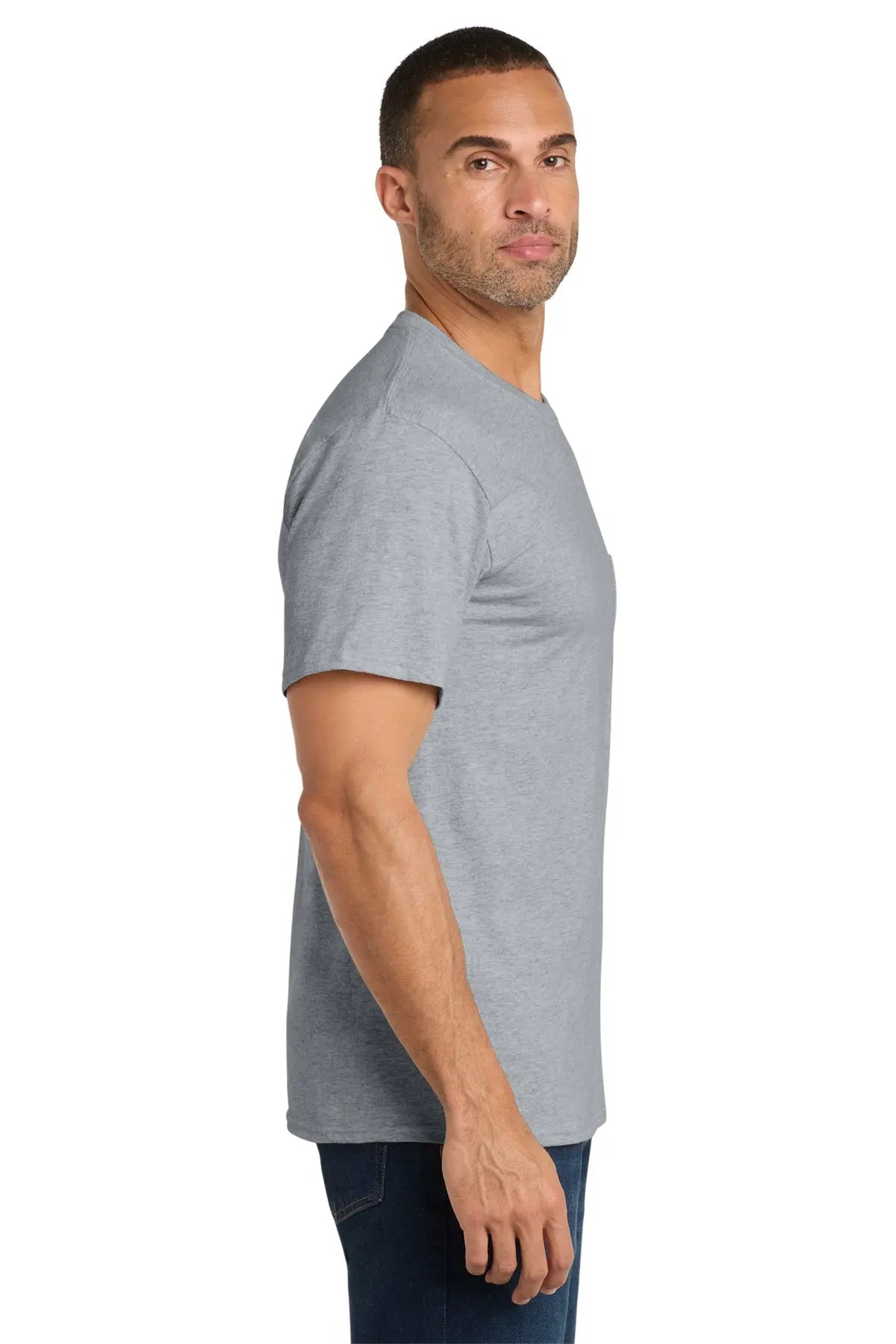 Port & Co™ Core Cotton Pocket Tee #PC54P