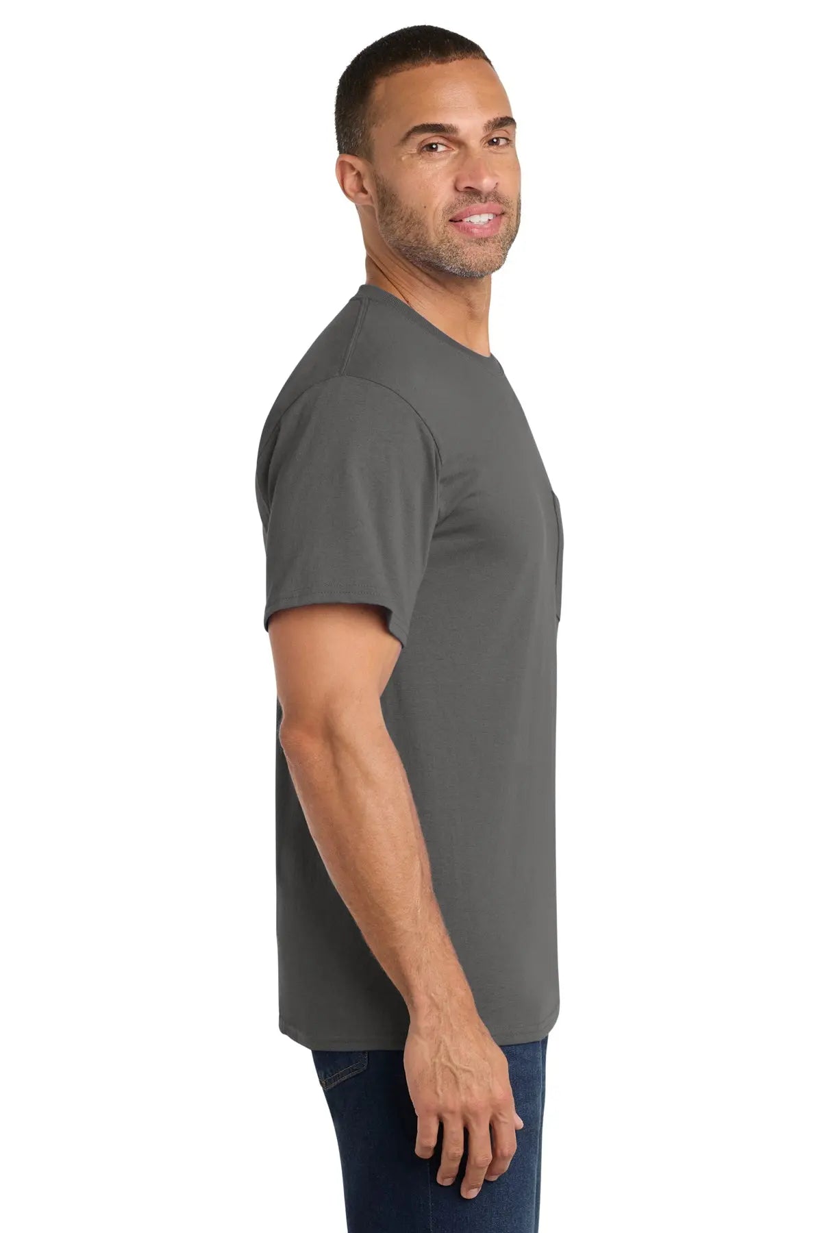 Port & Co™ Core Cotton Pocket Tee #PC54P