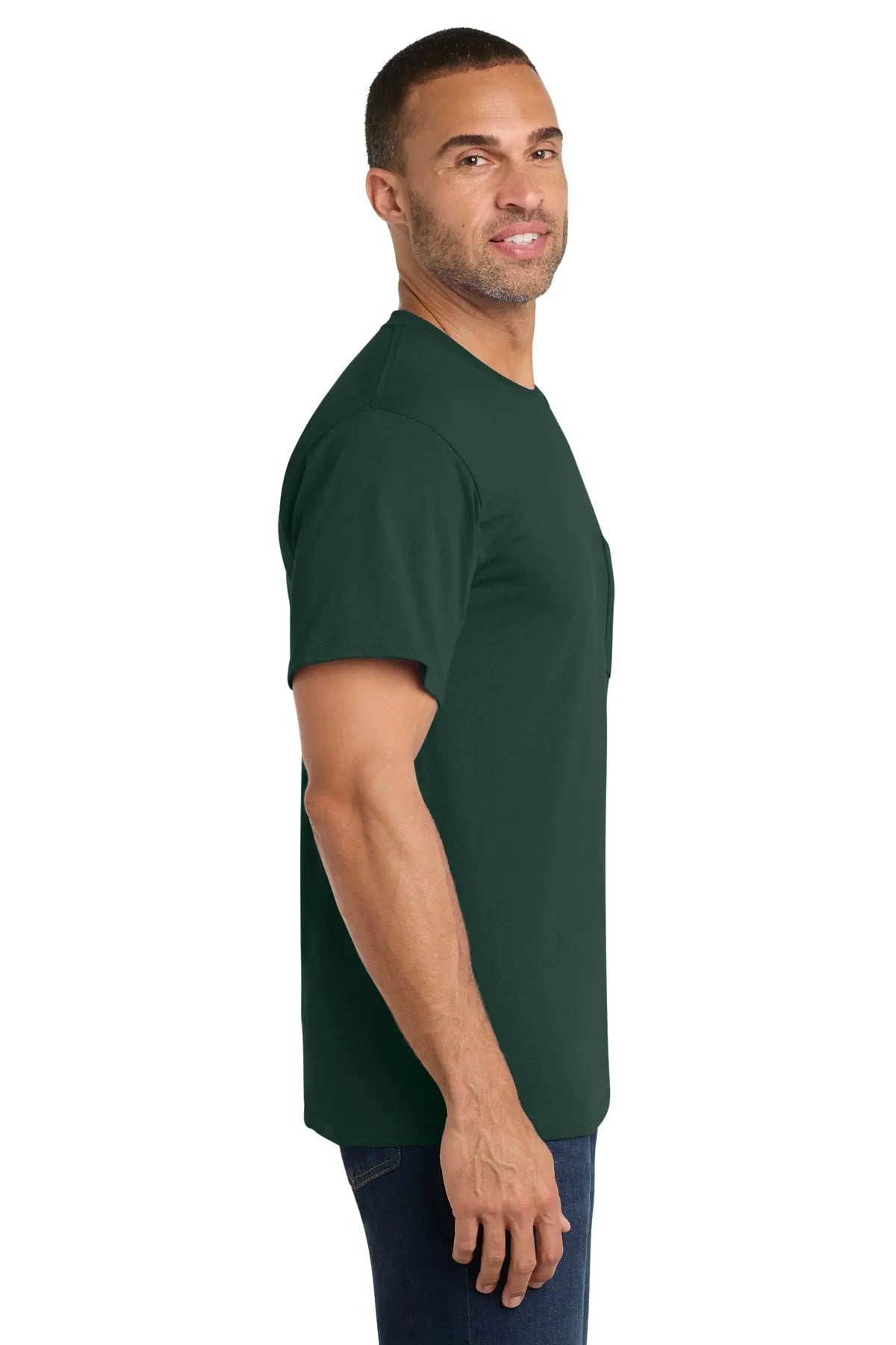 Port & Co™ Core Cotton Pocket Tee #PC54P