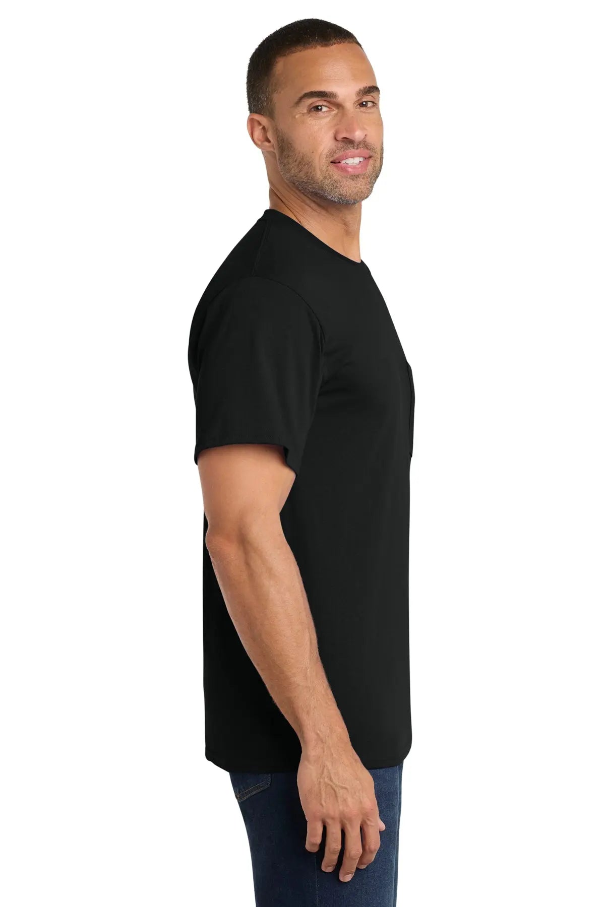 Port & Co™ Core Cotton Pocket Tee #PC54P