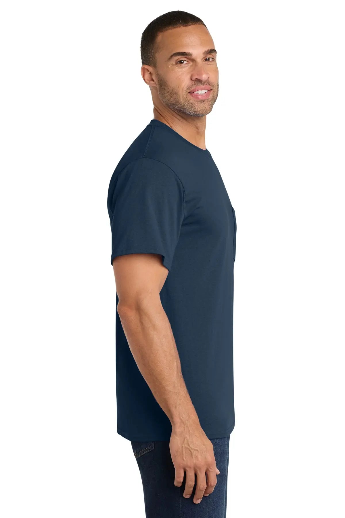 Port & Co™ Core Cotton Pocket Tee #PC54P