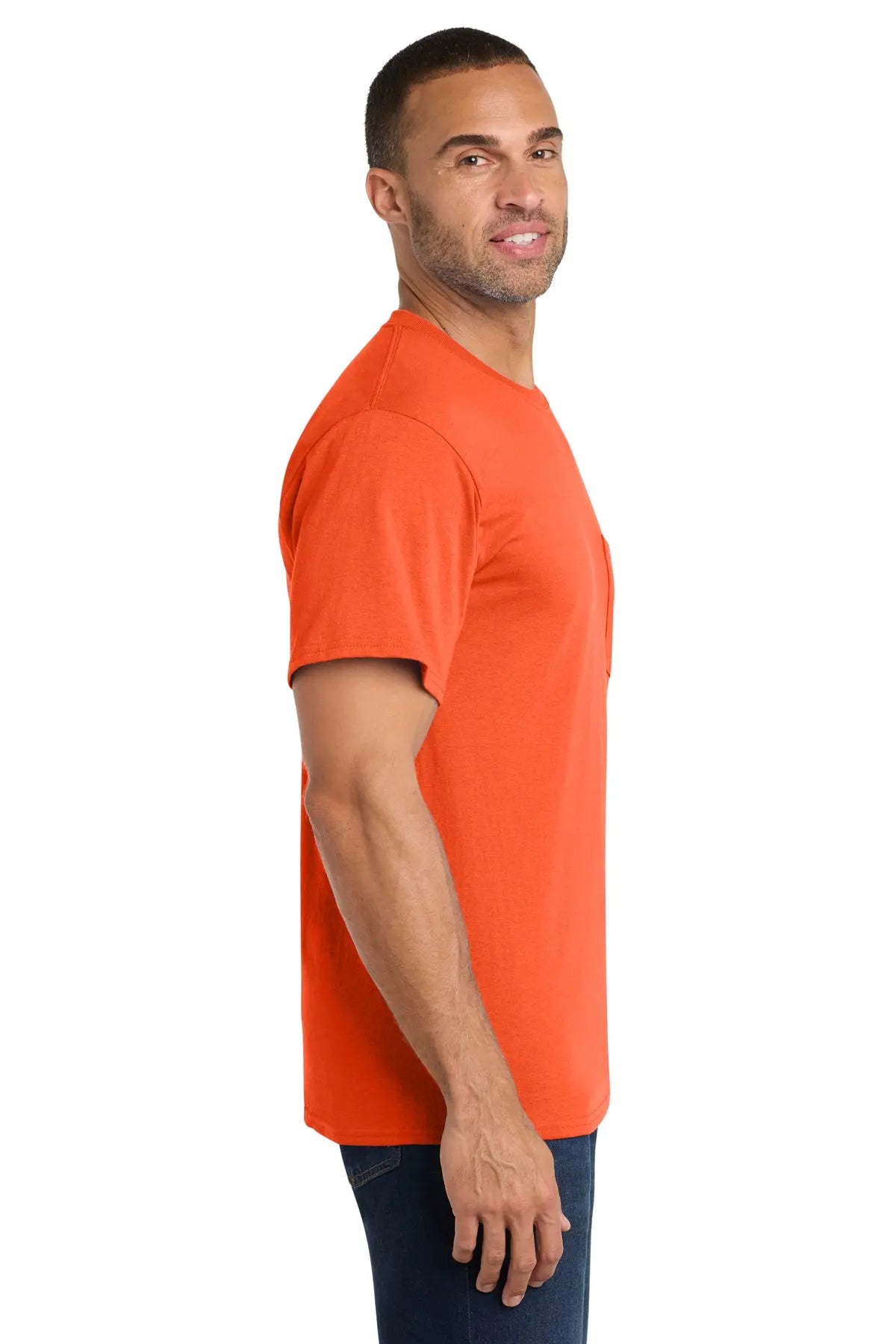 Port & Co™ Core Cotton Pocket Tee #PC54P