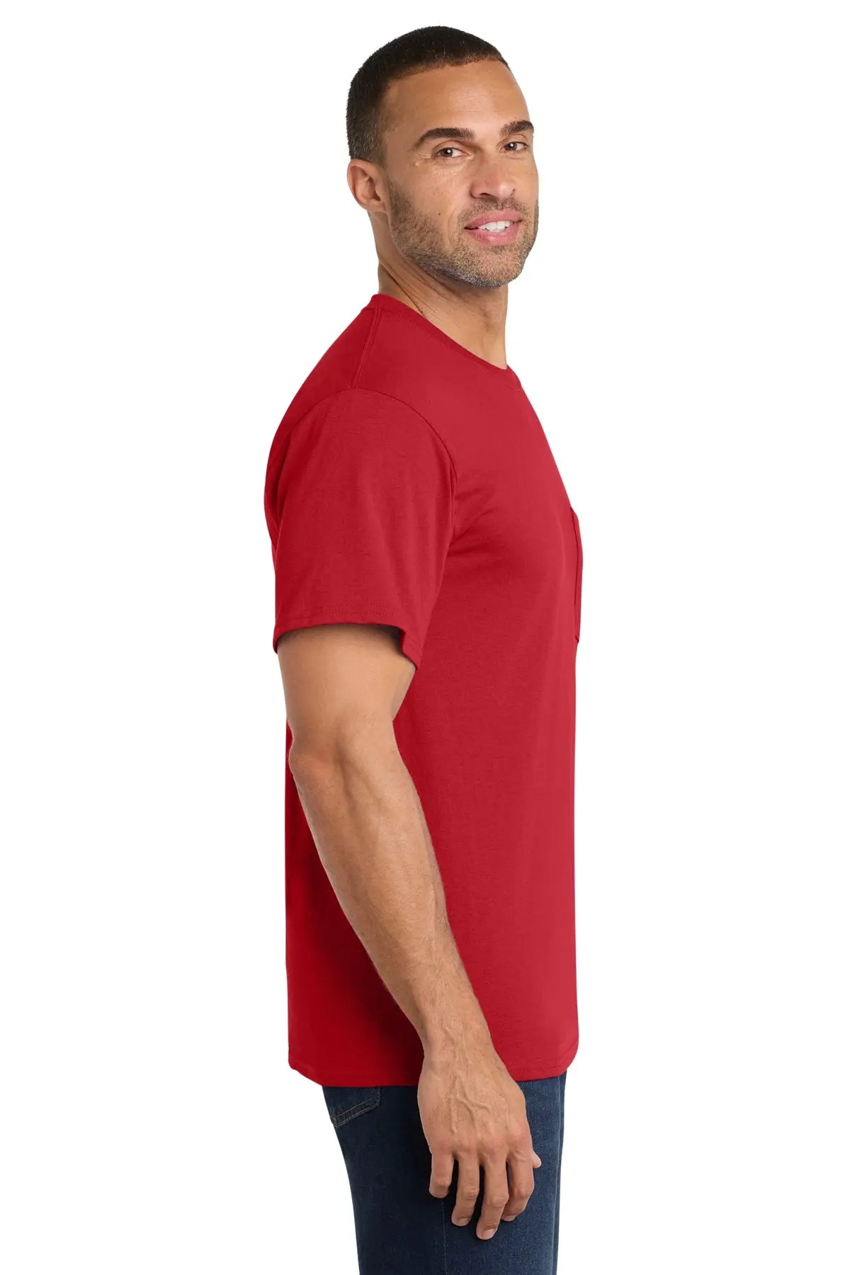 Port & Co™ Core Cotton Pocket Tee #PC54P
