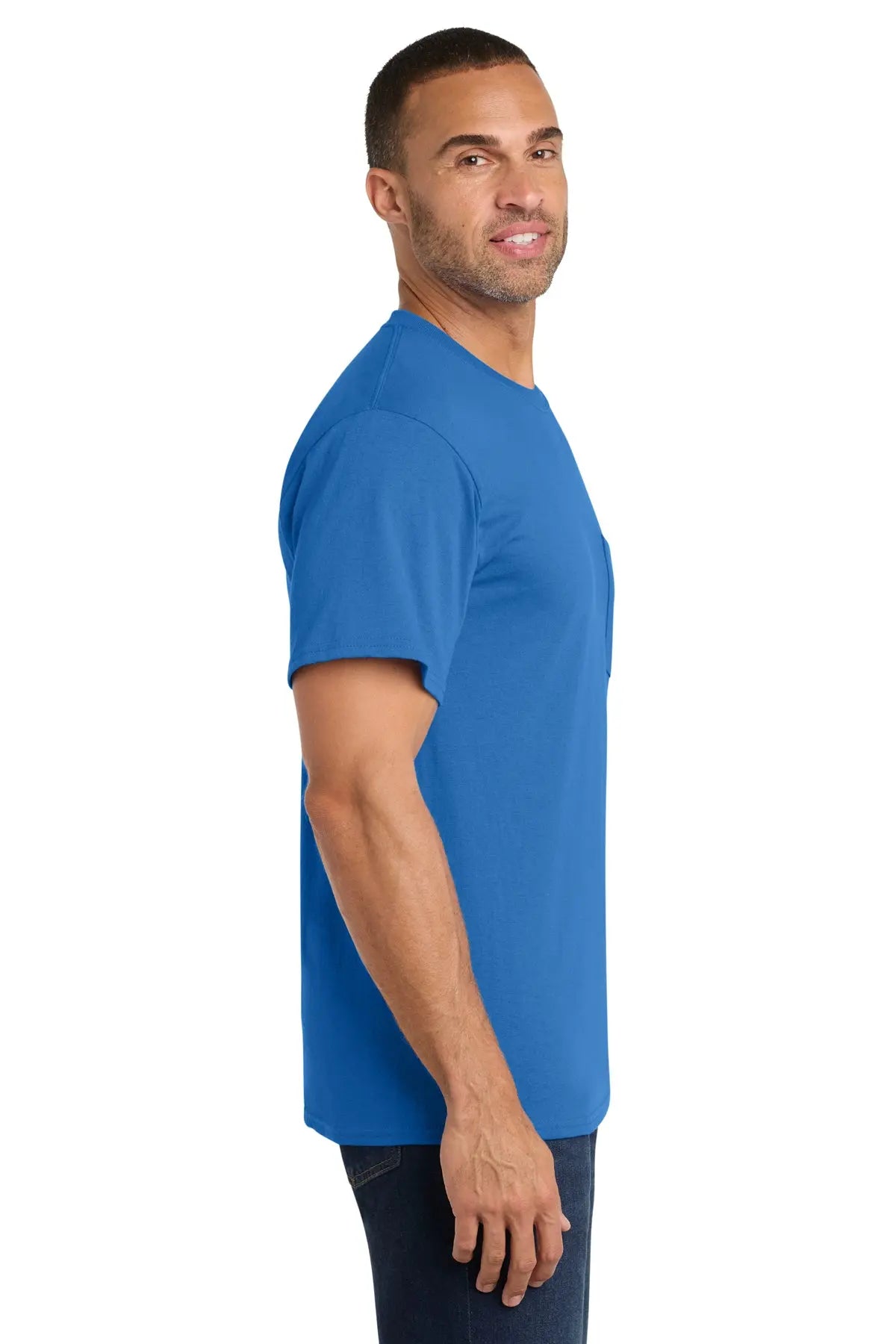Port & Co™ Core Cotton Pocket Tee #PC54P
