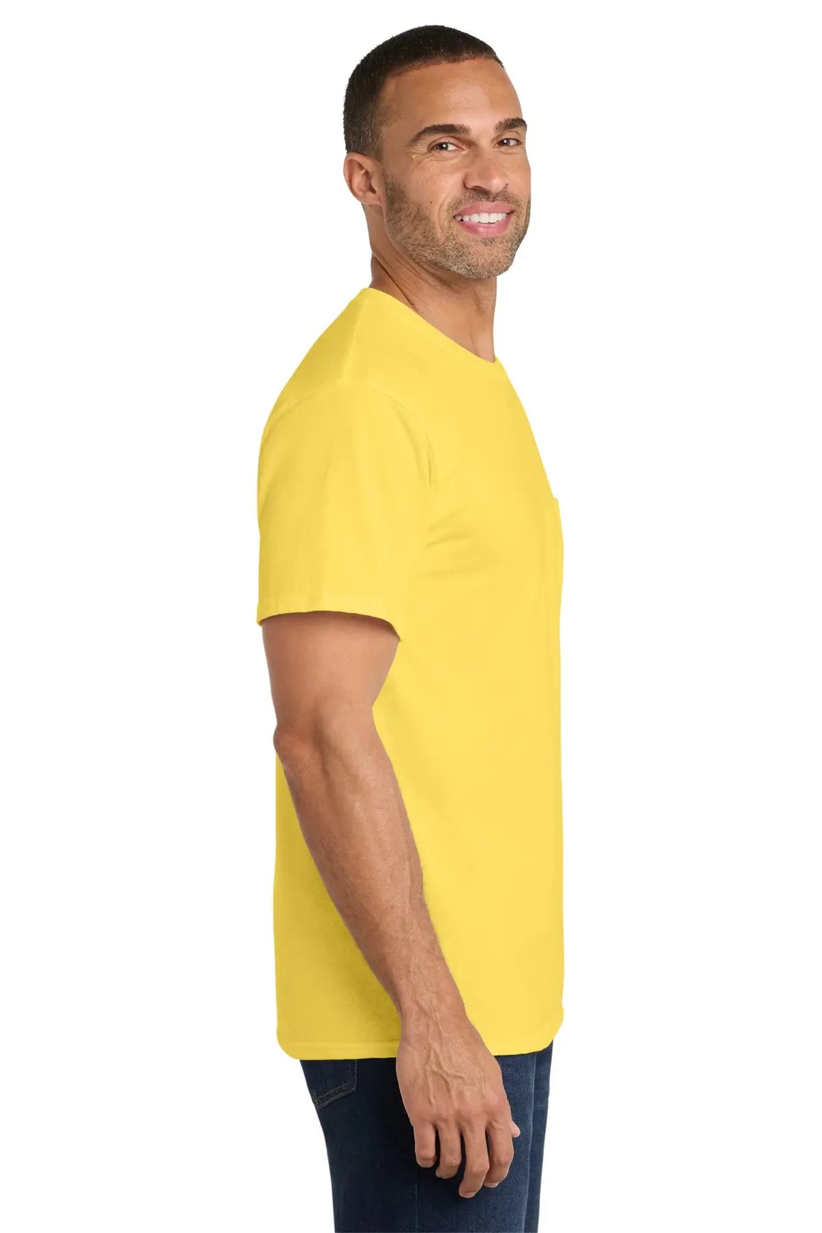 Port & Co™ Core Cotton Pocket Tee #PC54P