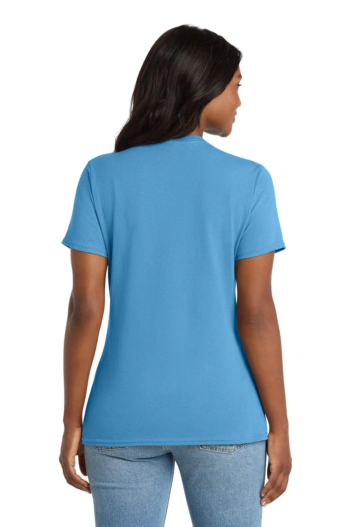 Port & Co™ Women's Core Cotton V-Neck Tee #LPC54V