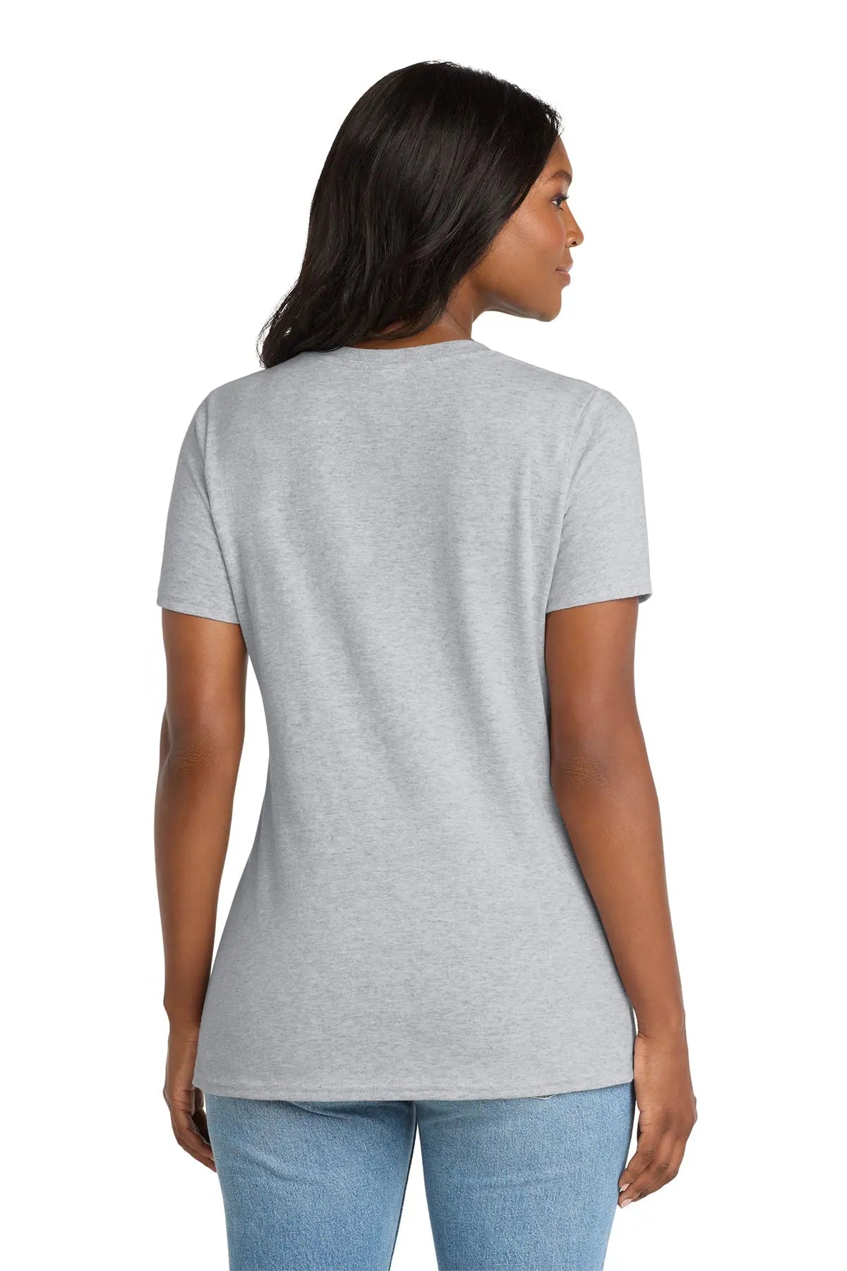 Port & Co™ Women's Core Cotton V-Neck Tee #LPC54V