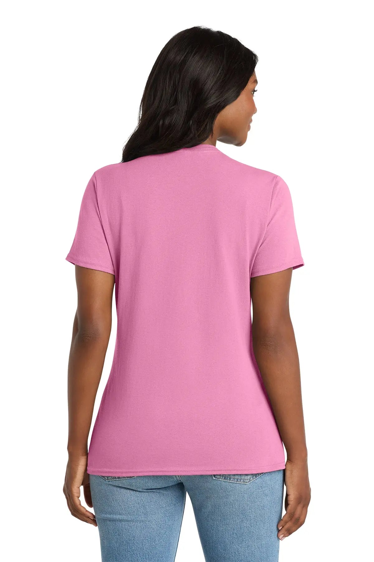 Port & Co™ Women's Core Cotton V-Neck Tee #LPC54V
