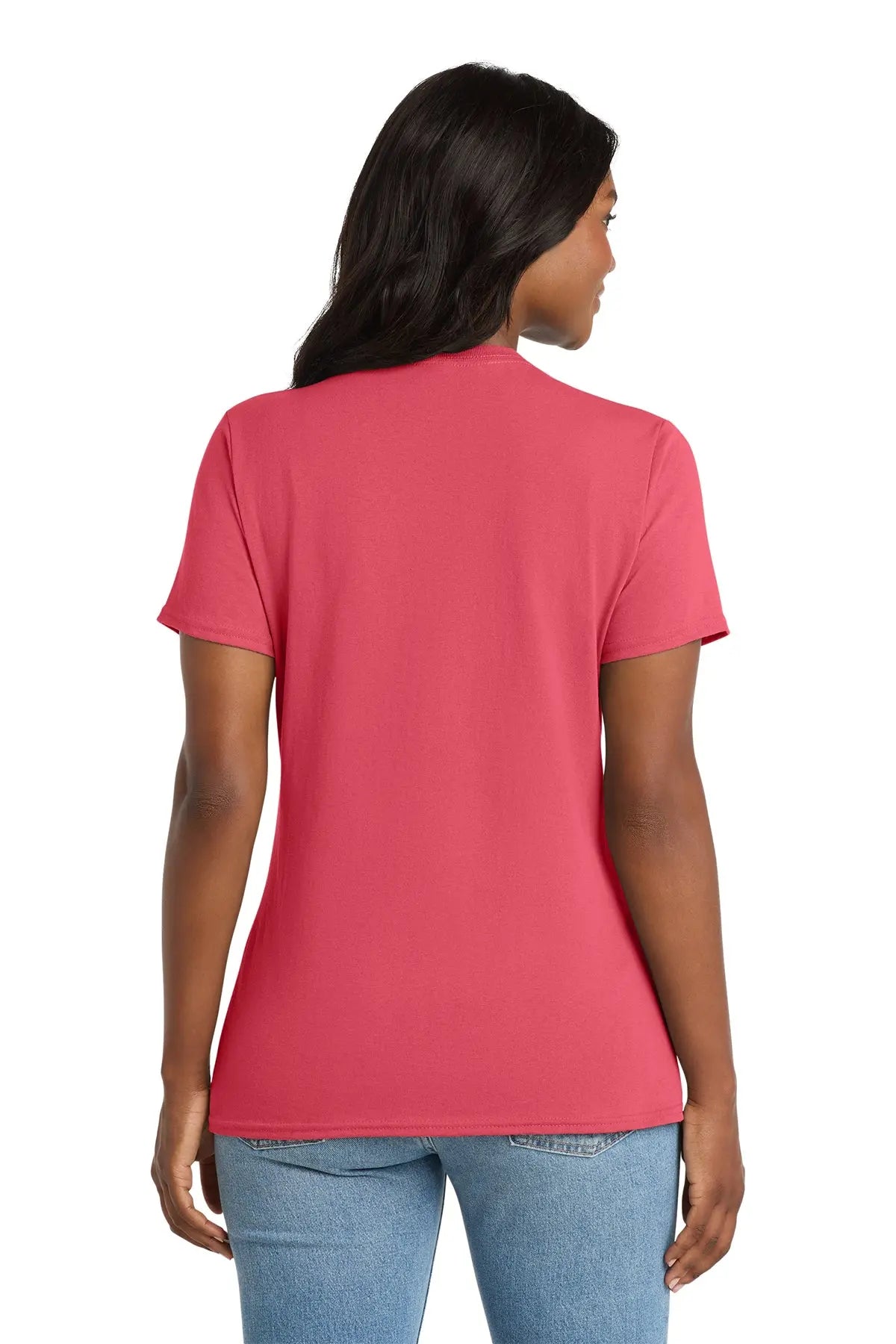 Port & Co™ Women's Core Cotton V-Neck Tee #LPC54V
