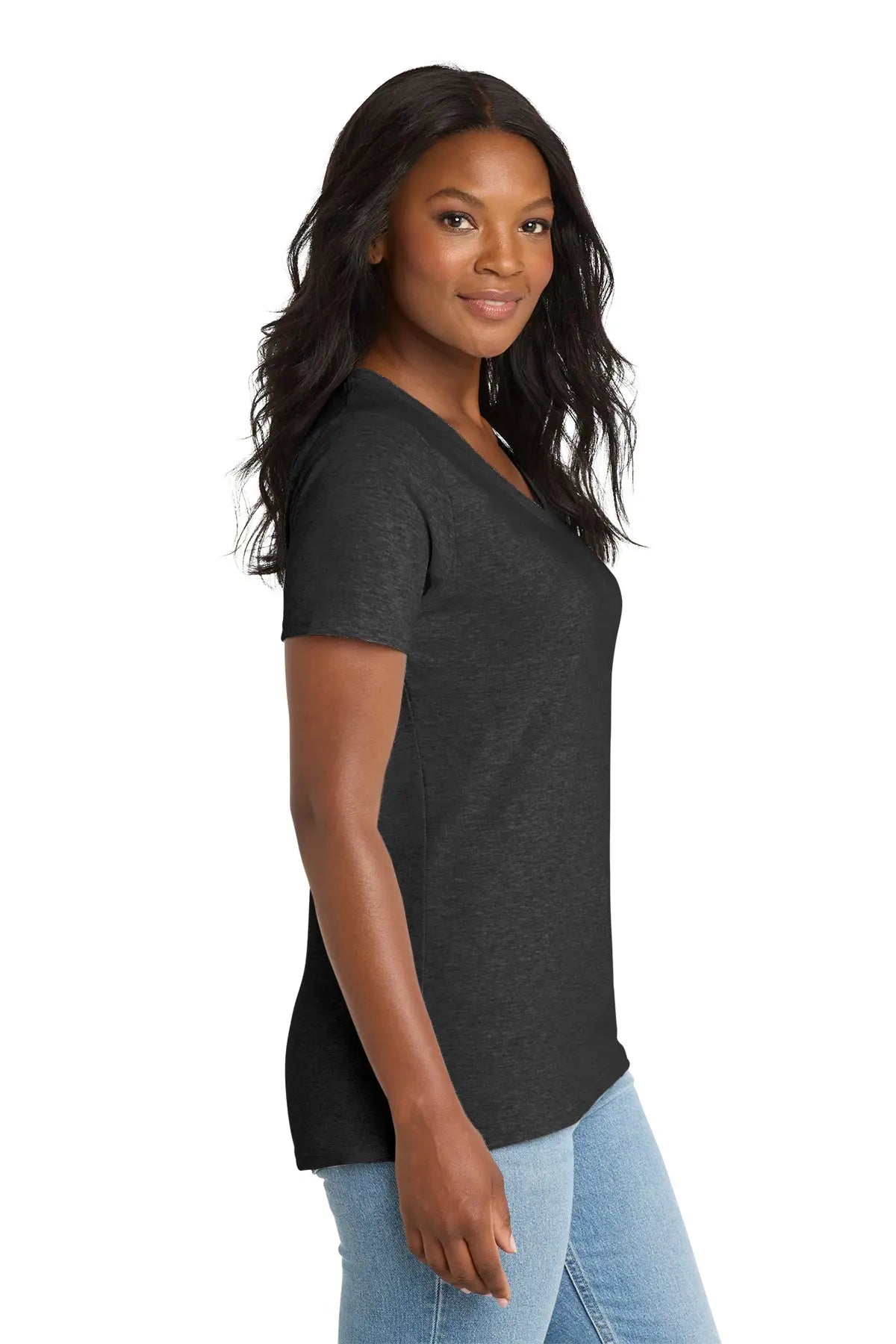 Port & Co™ Women's Core Cotton V-Neck Tee #LPC54V
