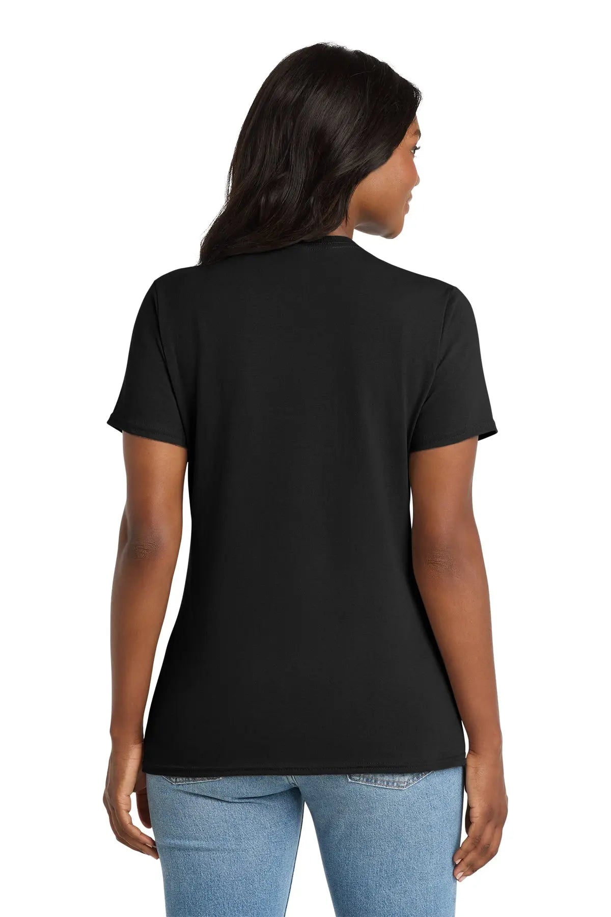 Port & Co™ Women's Core Cotton V-Neck Tee #LPC54V