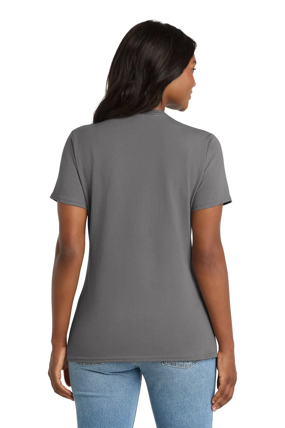 Port & Co™ Women's Core Cotton V-Neck Tee #LPC54V