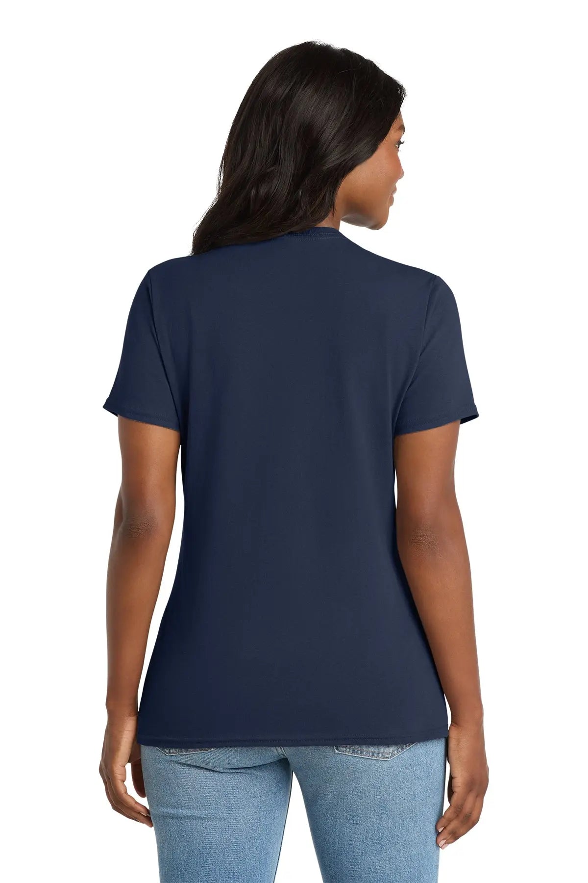 Port & Co™ Women's Core Cotton V-Neck Tee #LPC54V