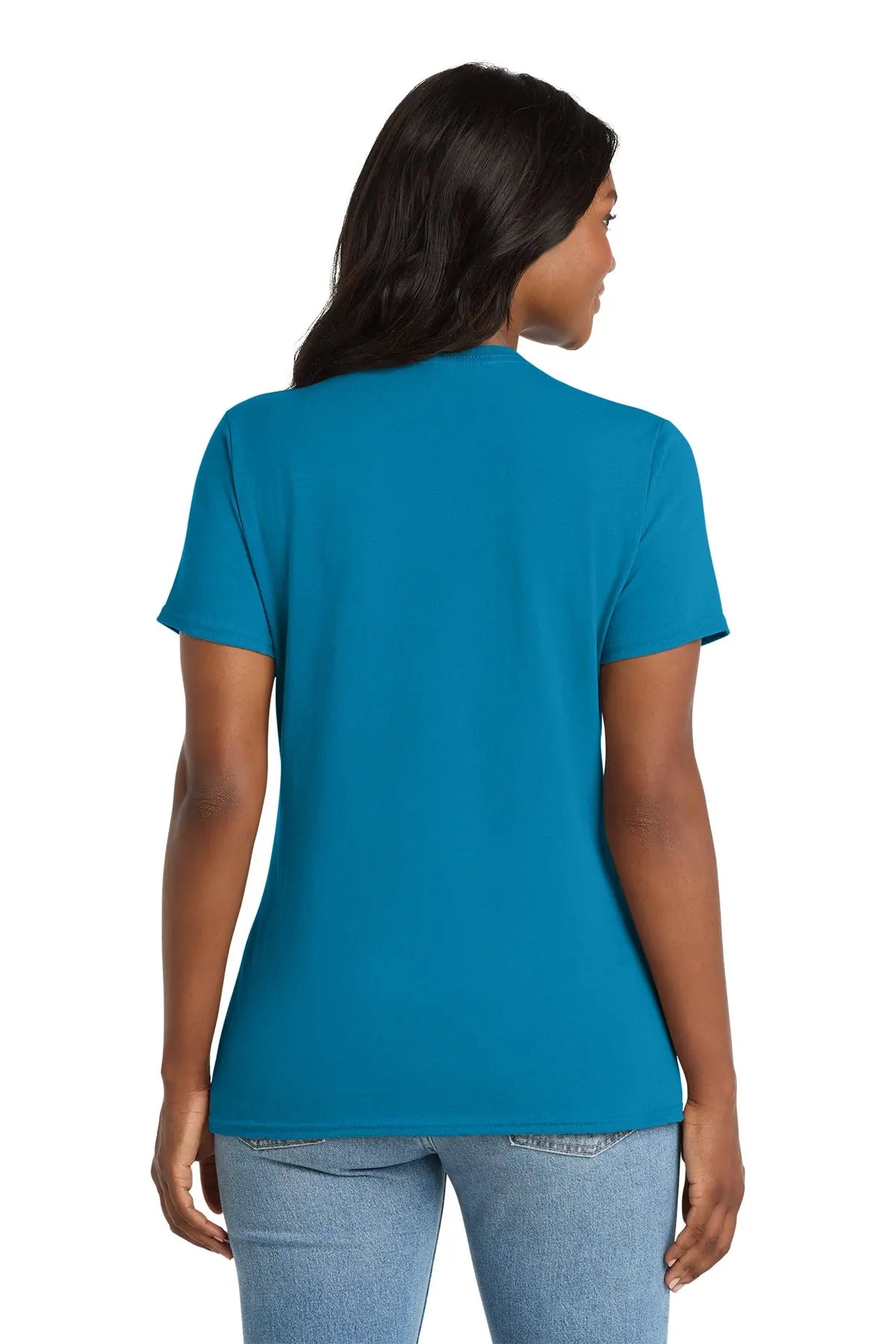 Port & Co™ Women's Core Cotton V-Neck Tee #LPC54V
