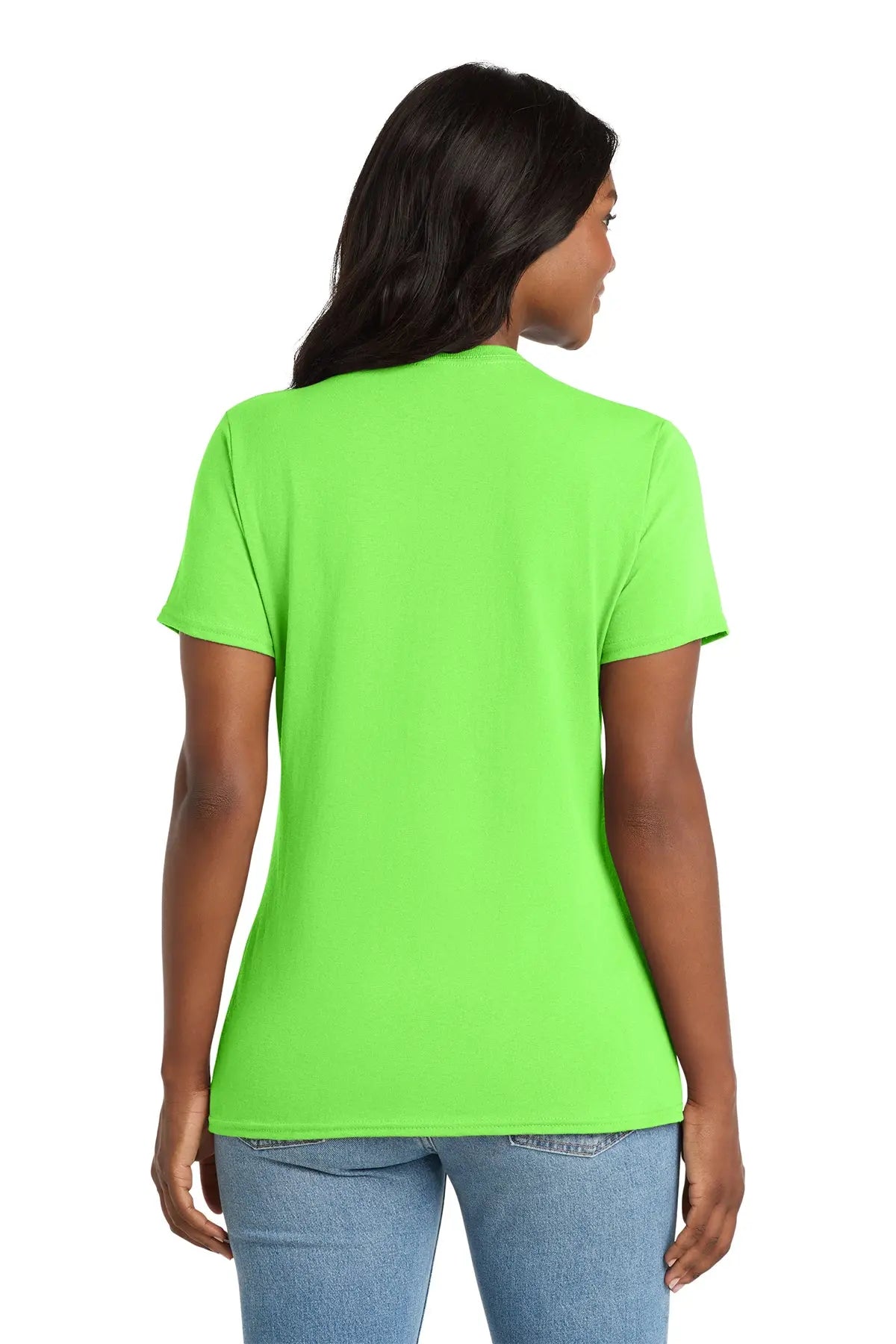 Port & Co™ Women's Core Cotton V-Neck Tee #LPC54V