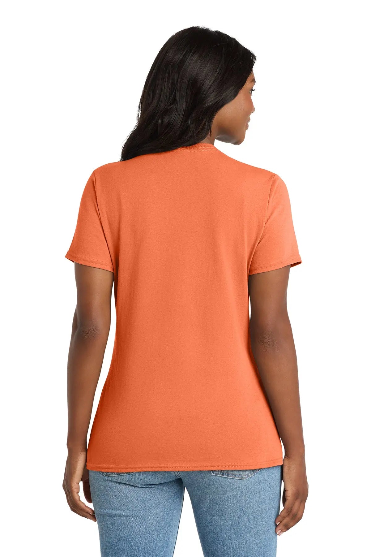 Port & Co™ Women's Core Cotton V-Neck Tee #LPC54V