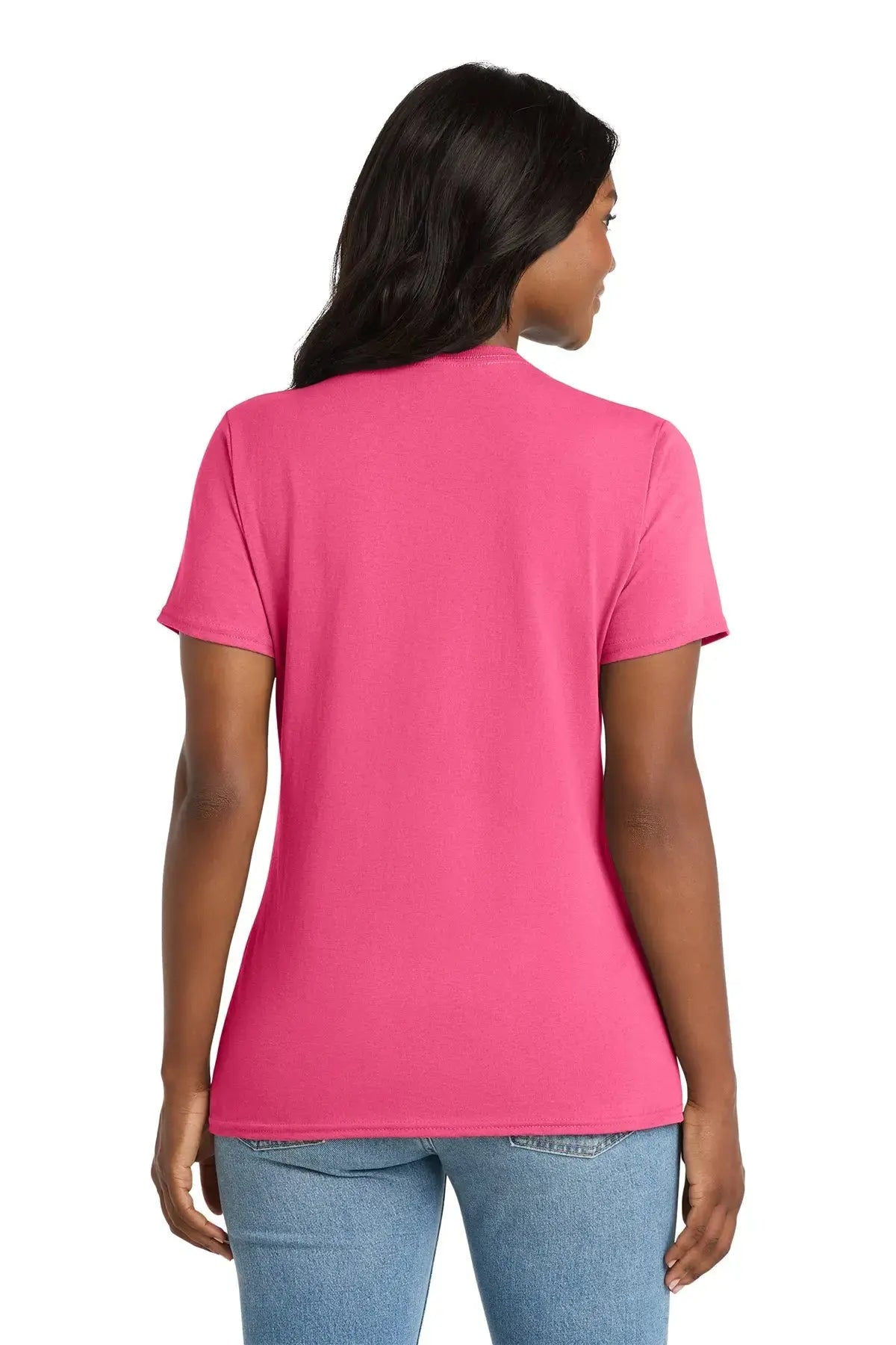 Port & Co™ Women's Core Cotton V-Neck Tee #LPC54V Game Over Merch