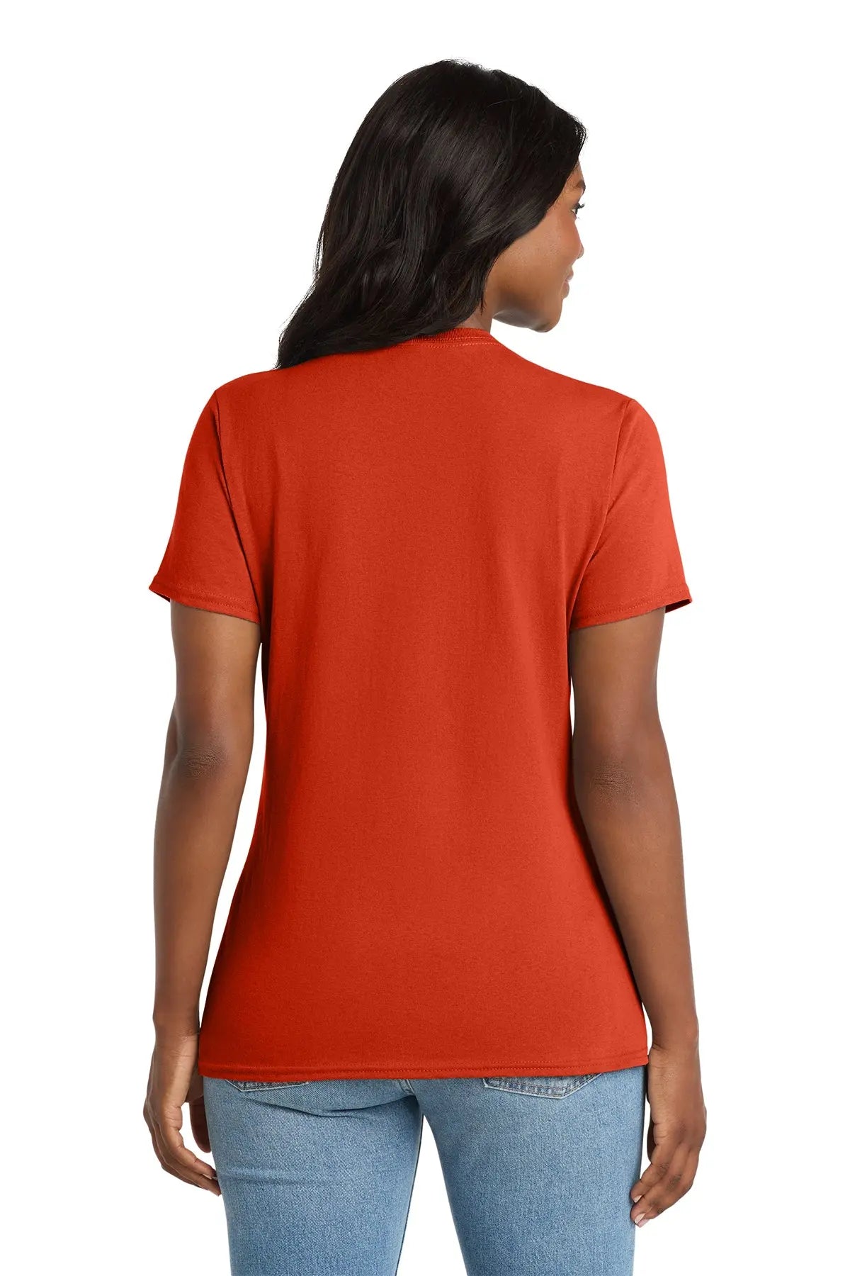 Port & Co™ Women's Core Cotton V-Neck Tee #LPC54V