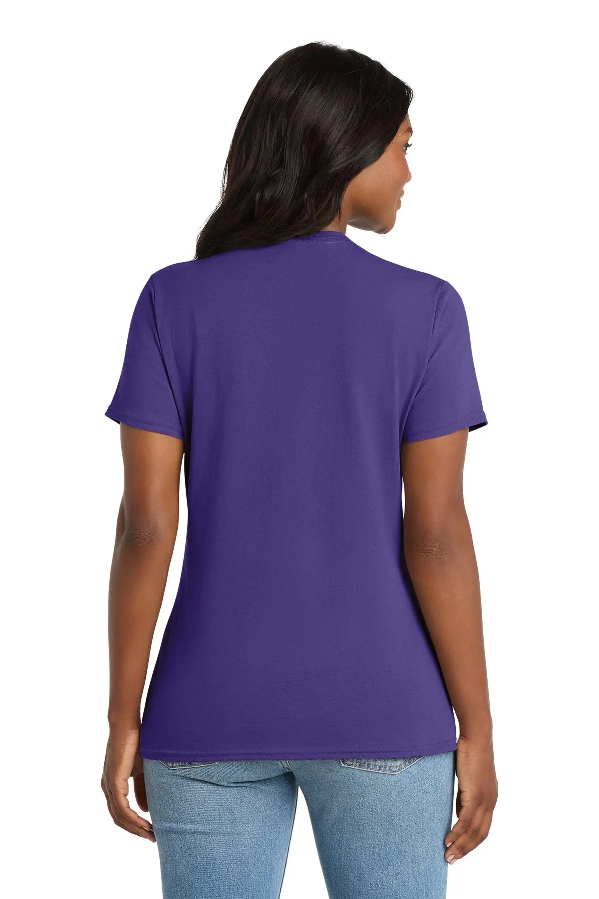 Port & Co™ Women's Core Cotton V-Neck Tee #LPC54V