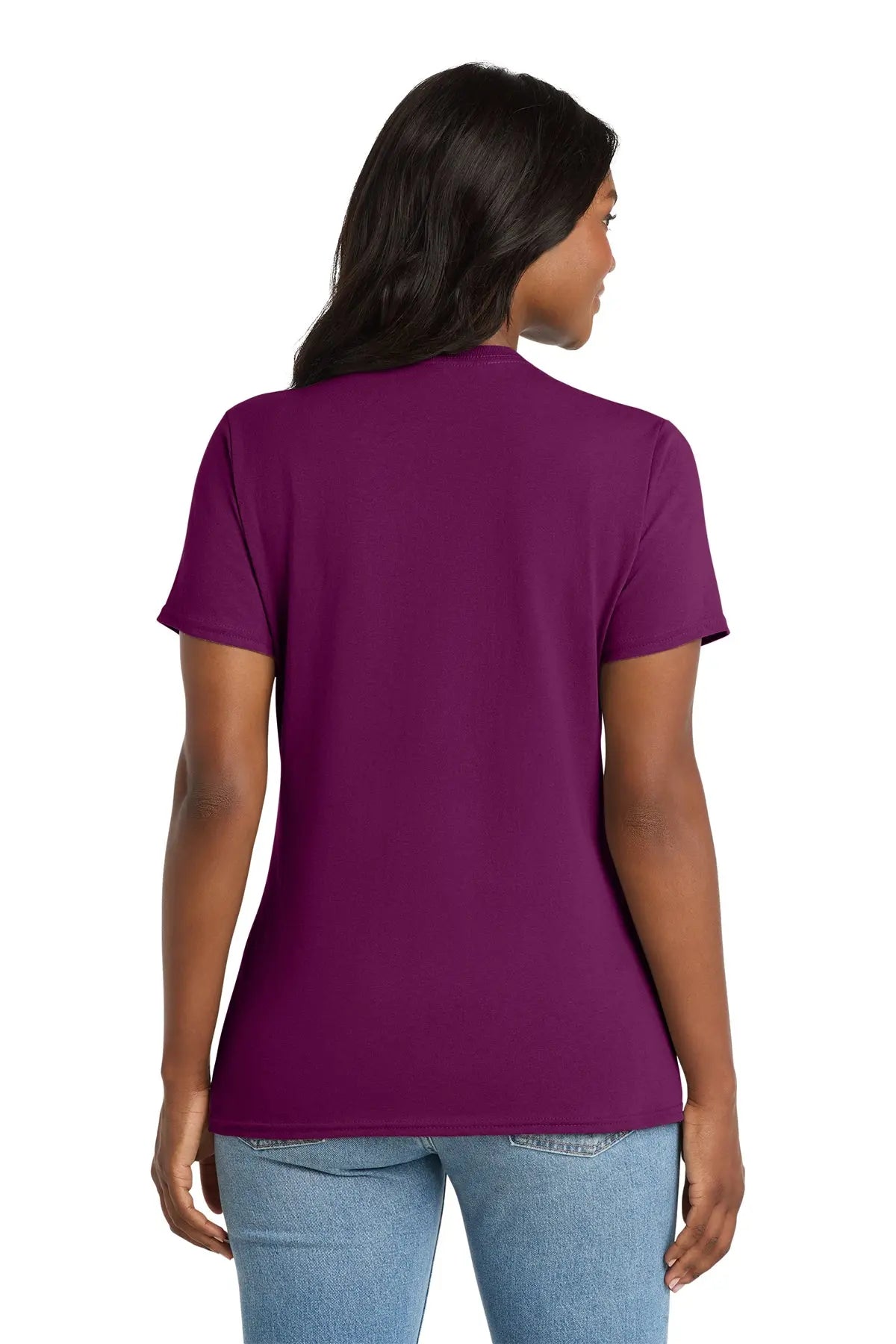 Port & Co™ Women's Core Cotton V-Neck Tee #LPC54V