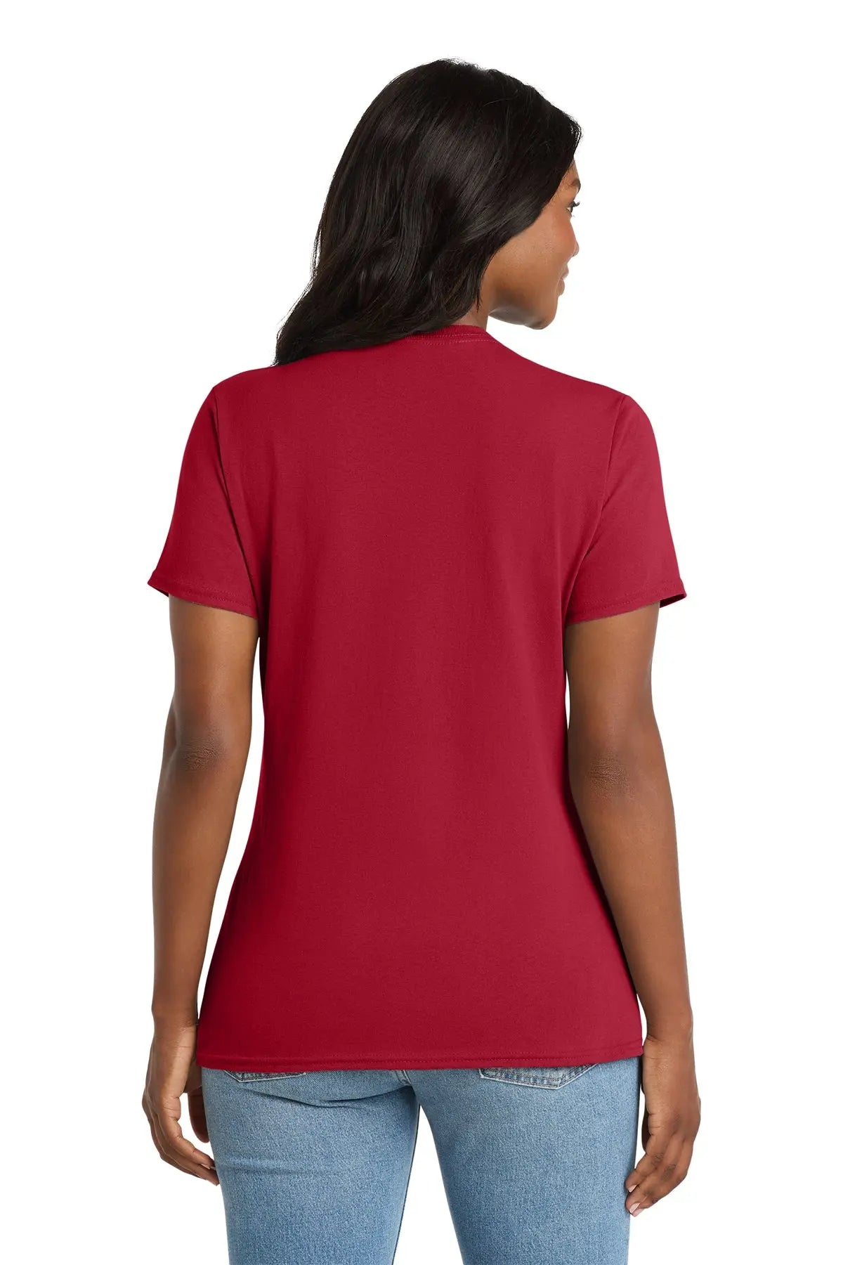 Port & Co™ Women's Core Cotton V-Neck Tee #LPC54V