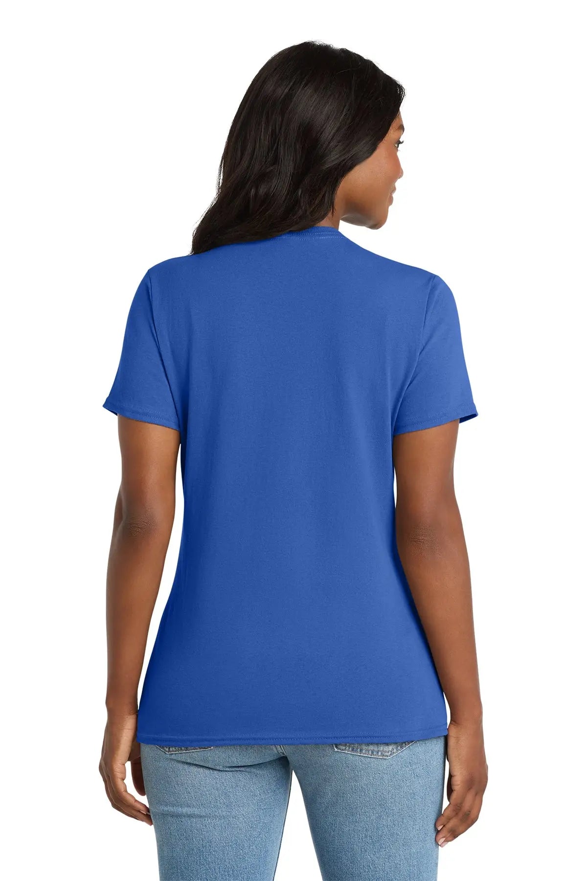 Port & Co™ Women's Core Cotton V-Neck Tee #LPC54V