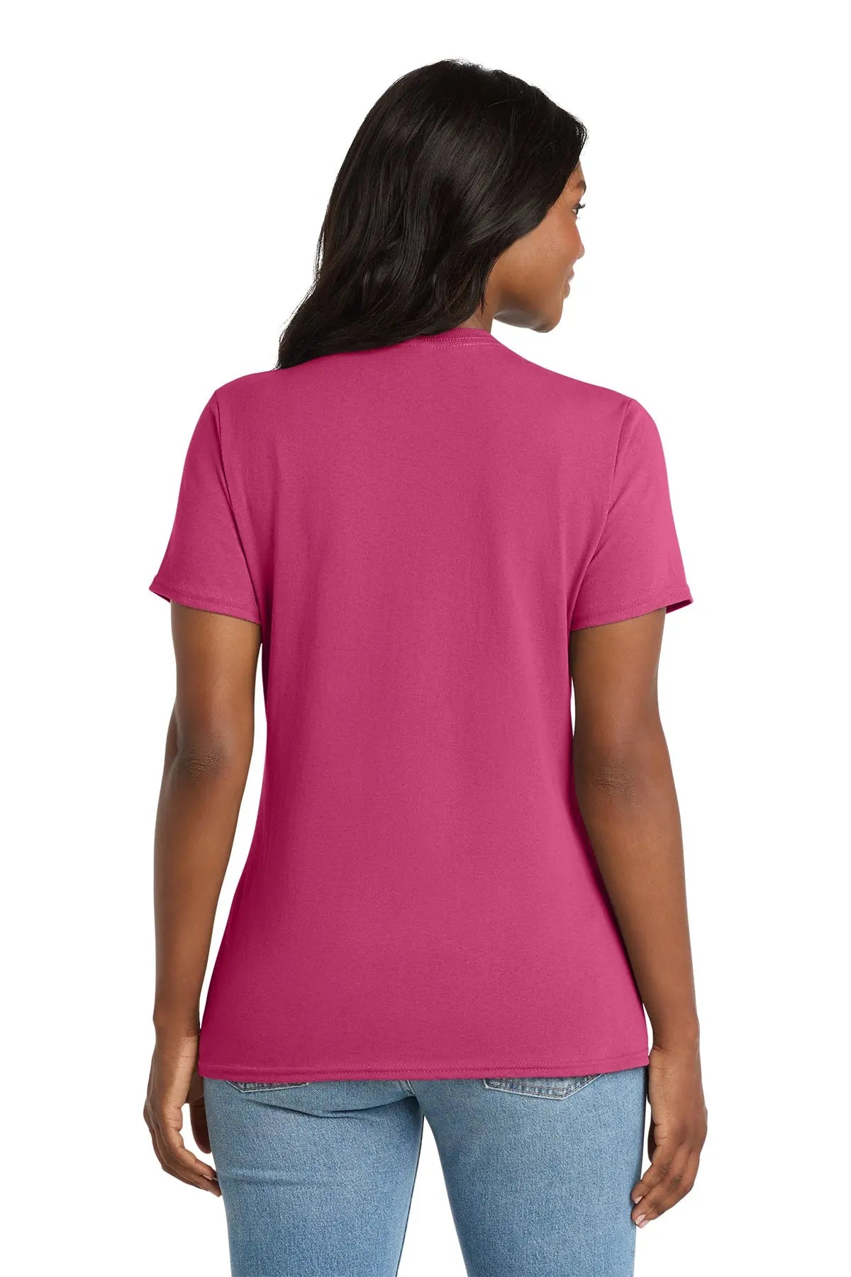 Port & Co™ Women's Core Cotton V-Neck Tee #LPC54V