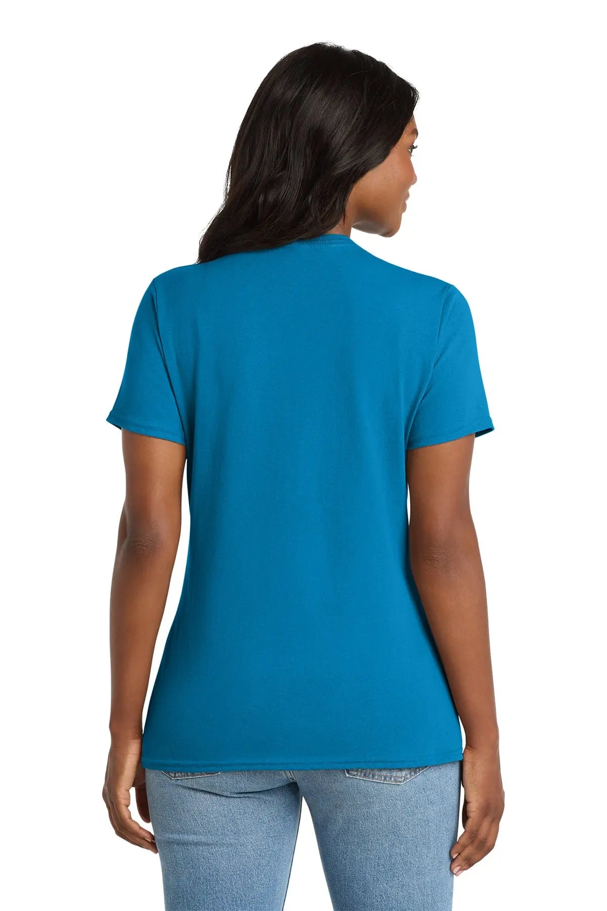 Port & Co™ Women's Core Cotton V-Neck Tee #LPC54V