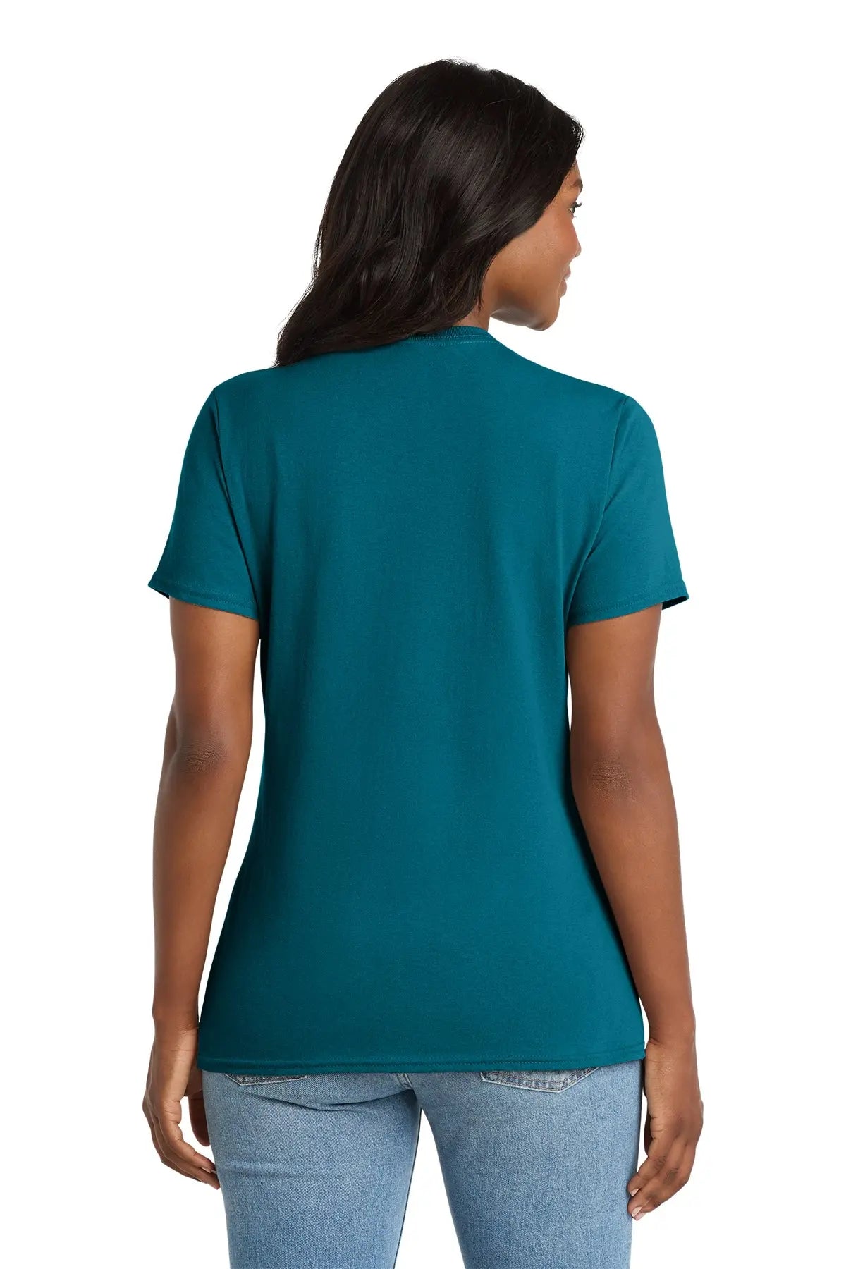 Port & Co™ Women's Core Cotton V-Neck Tee #LPC54V