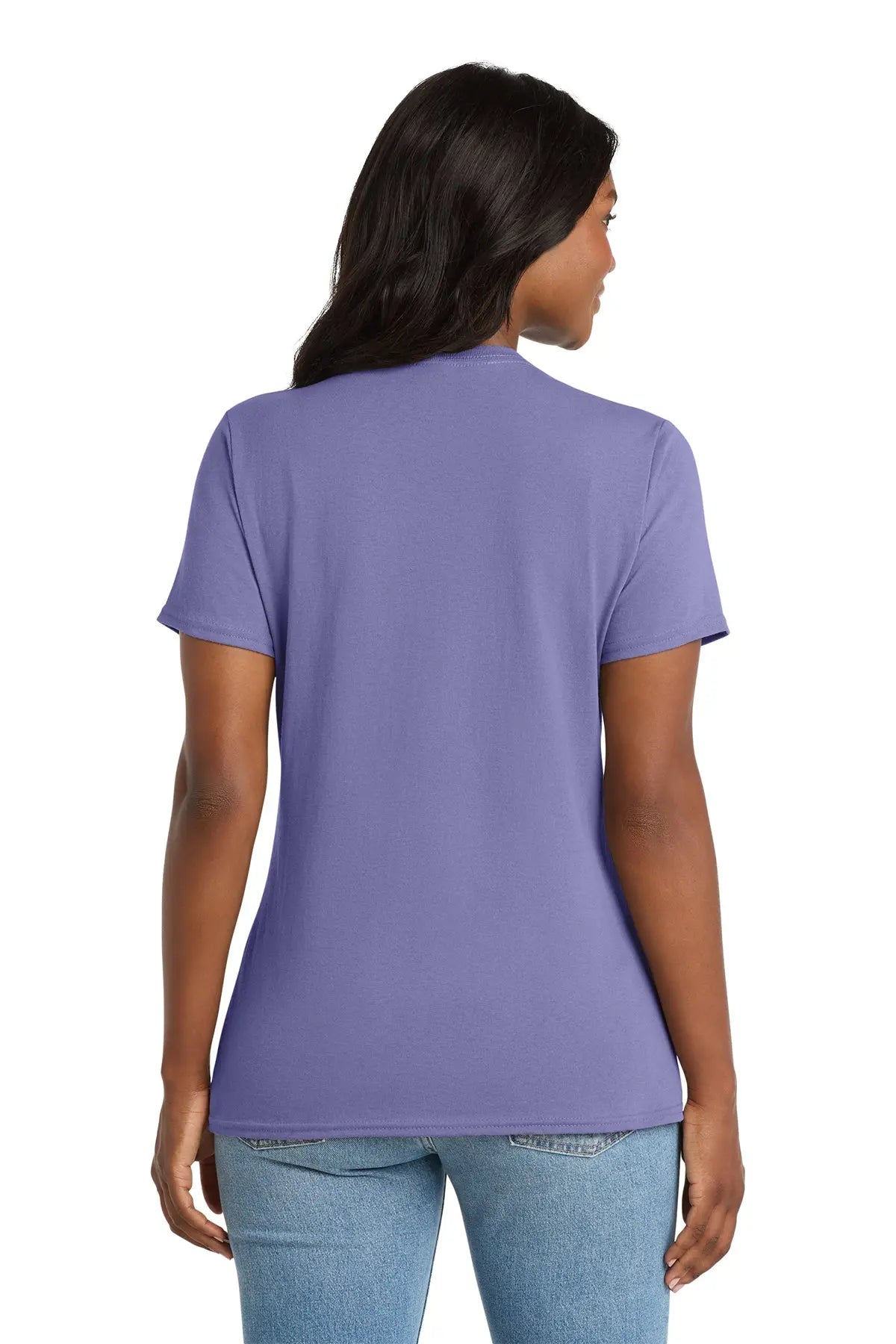 Port & Co™ Women's Core Cotton V-Neck Tee #LPC54V