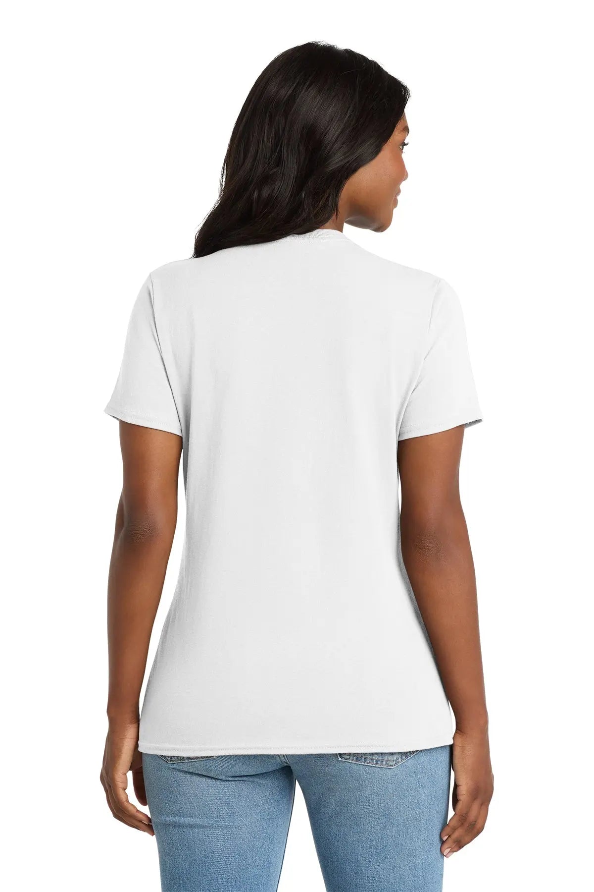 Port & Co™ Women's Core Cotton V-Neck Tee #LPC54V