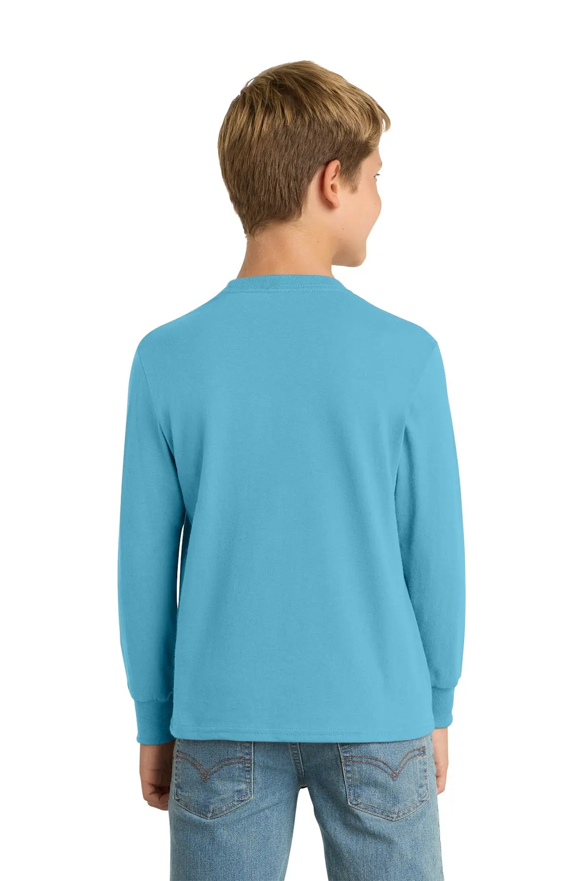 Port & Co™ Youth Long Sleeve Core Cotton Tee #PC54YLS