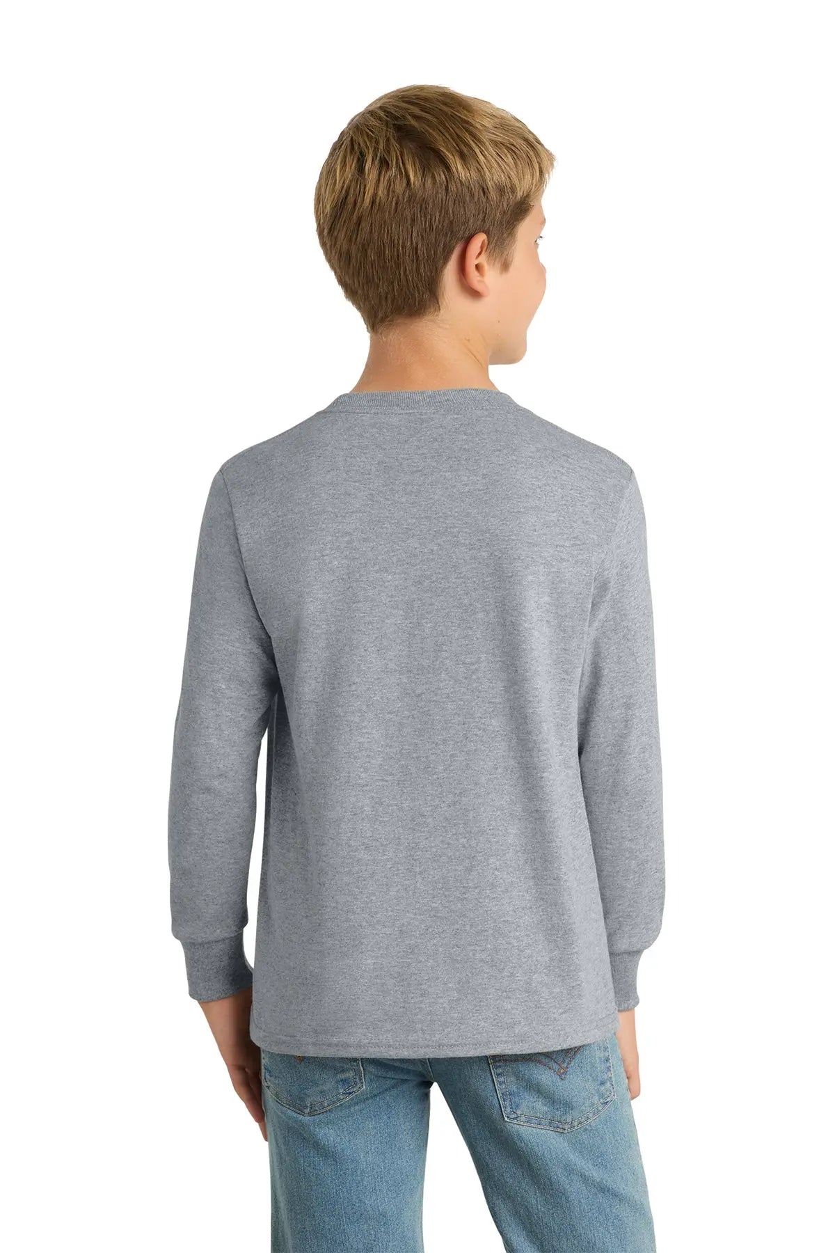 Port & Co™ Youth Long Sleeve Core Cotton Tee #PC54YLS