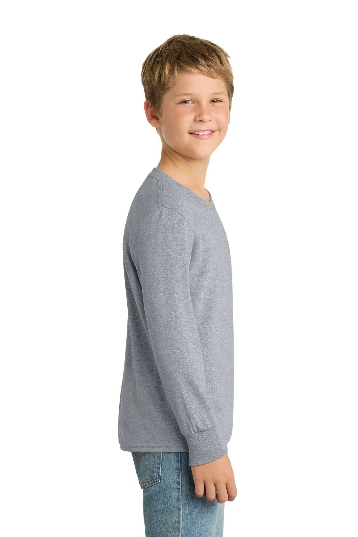 Port & Co™ Youth Long Sleeve Core Cotton Tee #PC54YLS