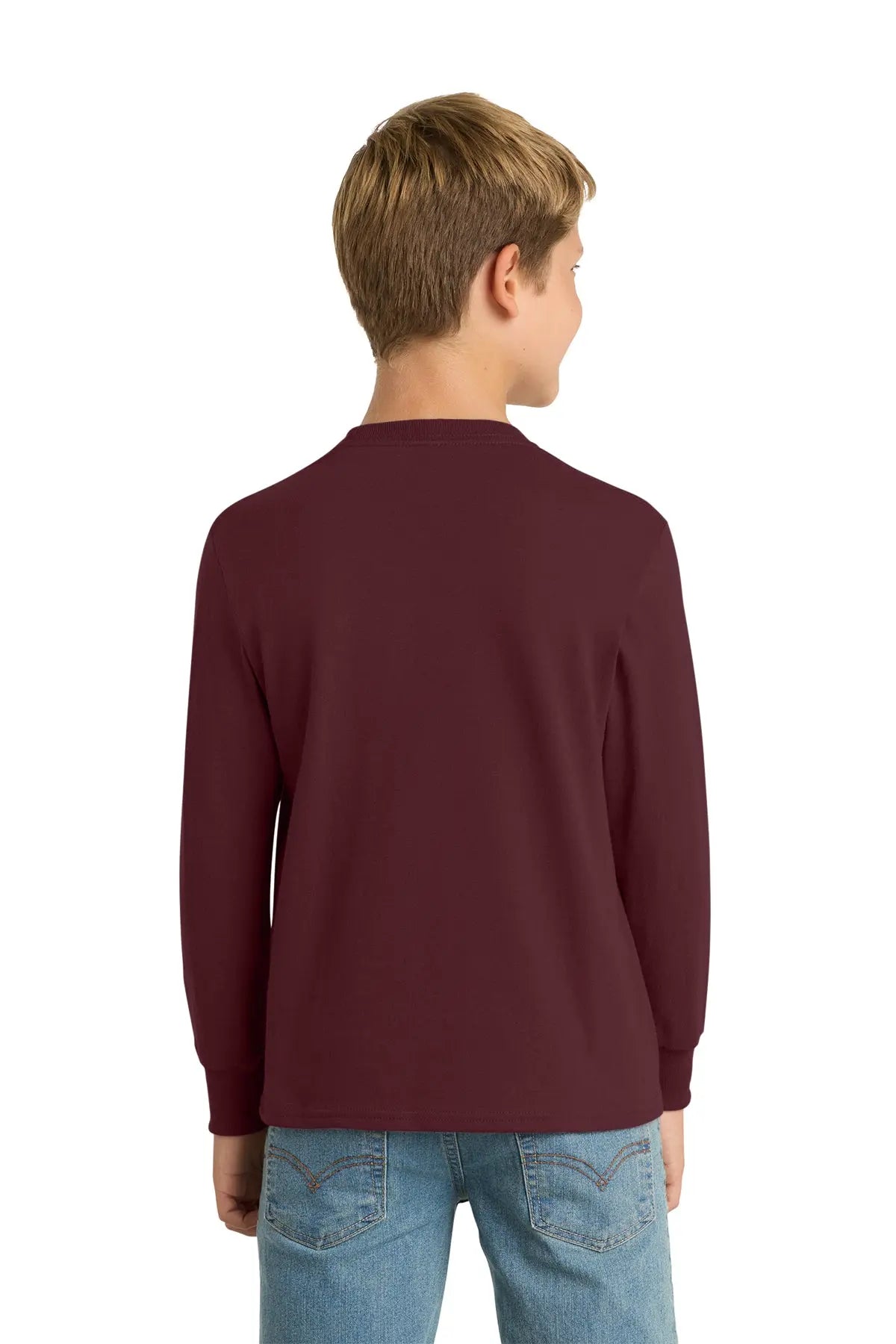 Port & Co™ Youth Long Sleeve Core Cotton Tee #PC54YLS