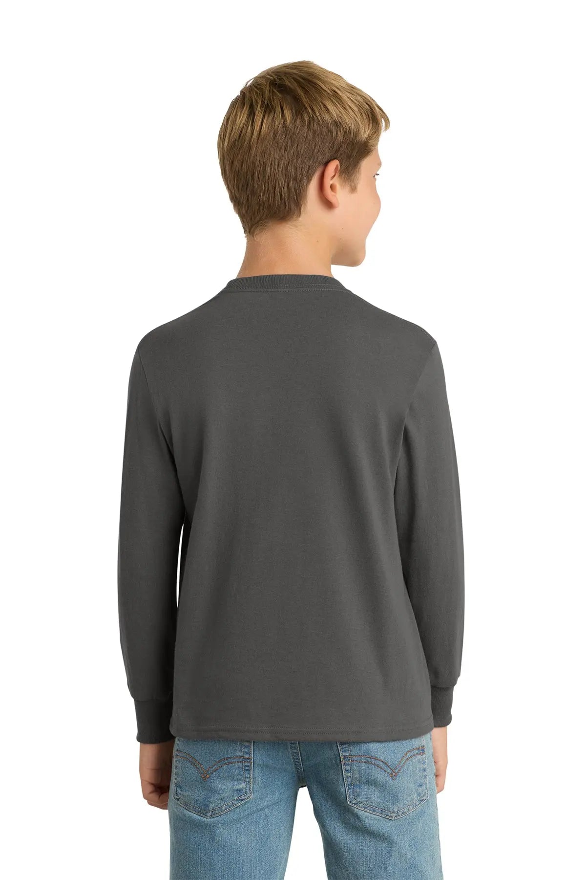 Port & Co™ Youth Long Sleeve Core Cotton Tee #PC54YLS