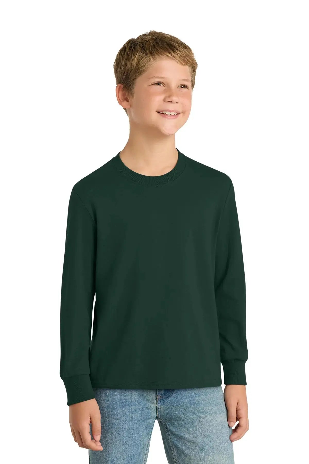 Port & Co™ Youth Long Sleeve Core Cotton Tee #PC54YLS Game Over Merch