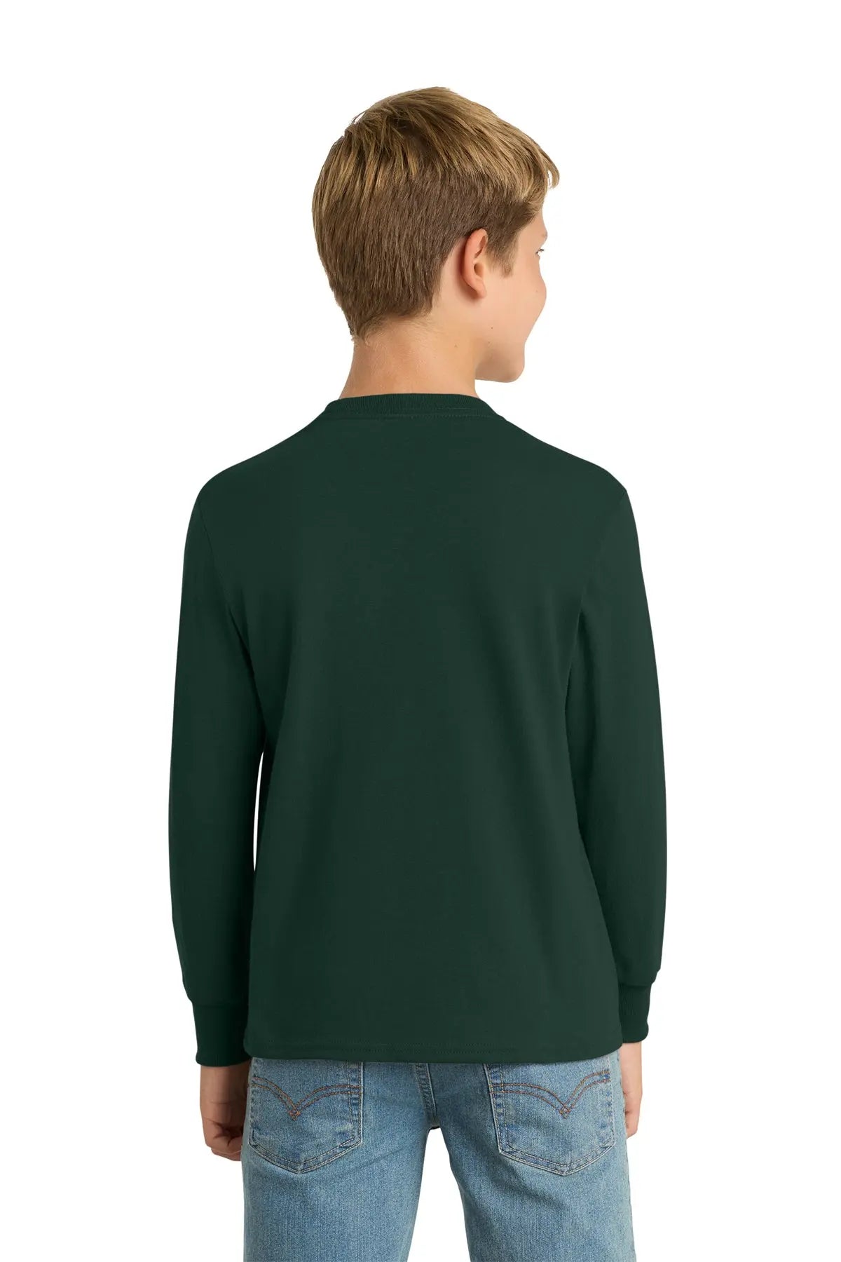 Port & Co™ Youth Long Sleeve Core Cotton Tee #PC54YLS