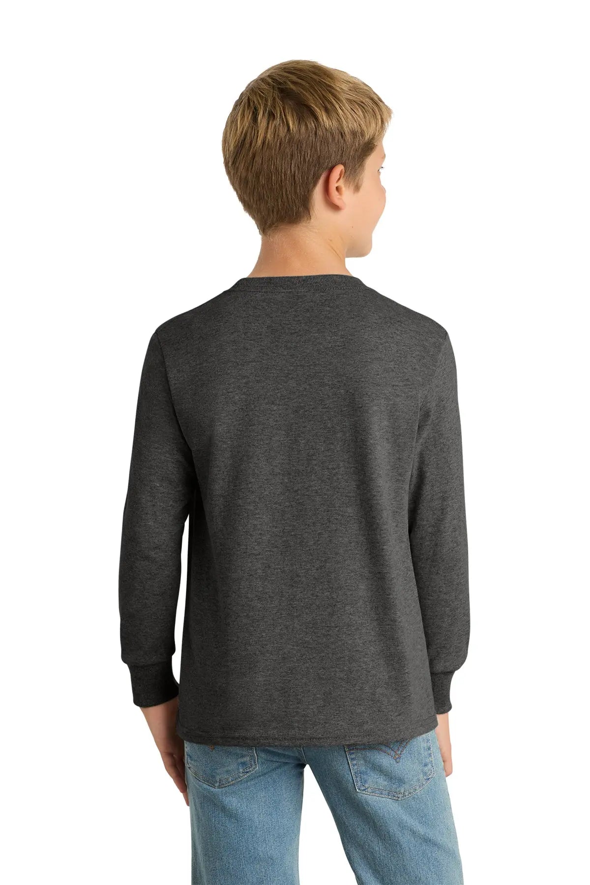 Port & Co™ Youth Long Sleeve Core Cotton Tee #PC54YLS