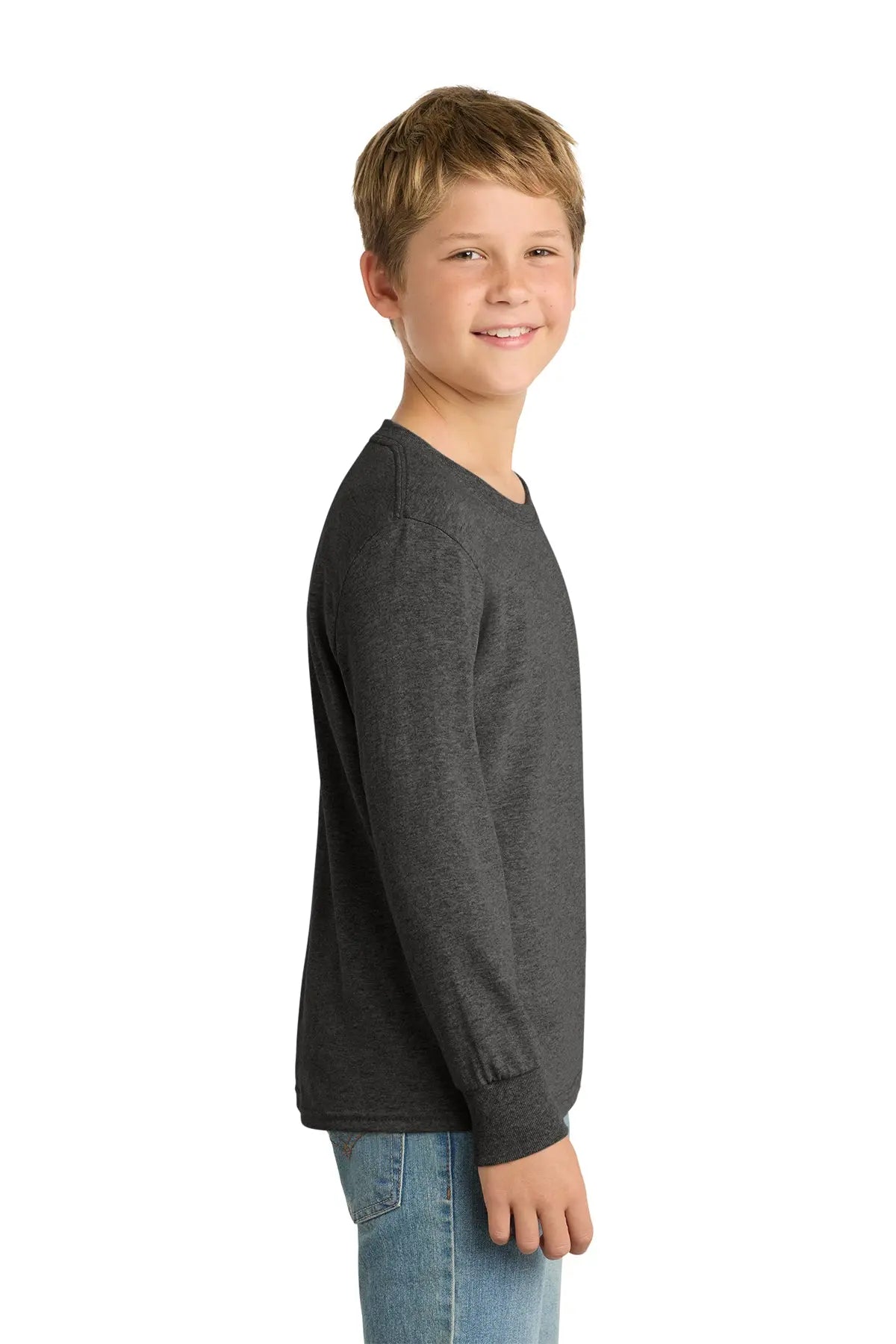 Port & Co™ Youth Long Sleeve Core Cotton Tee #PC54YLS