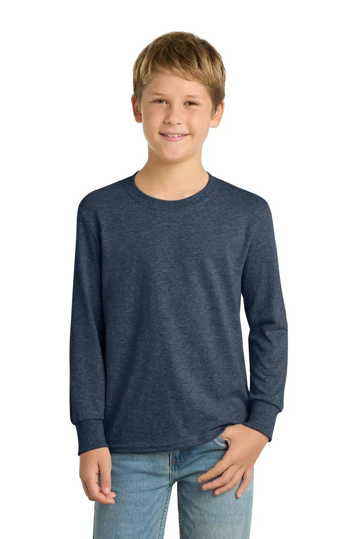 Port & Co™ Youth Long Sleeve Core Cotton Tee #PC54YLS Game Over Merch