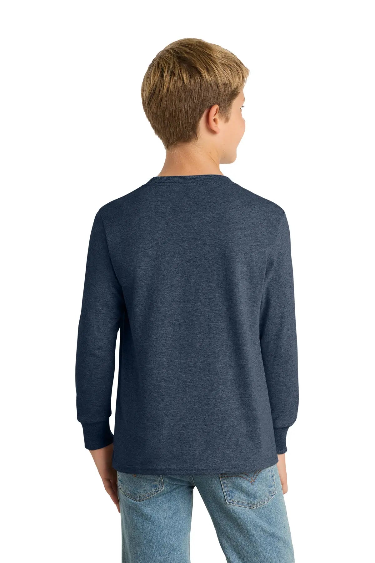 Port & Co™ Youth Long Sleeve Core Cotton Tee #PC54YLS
