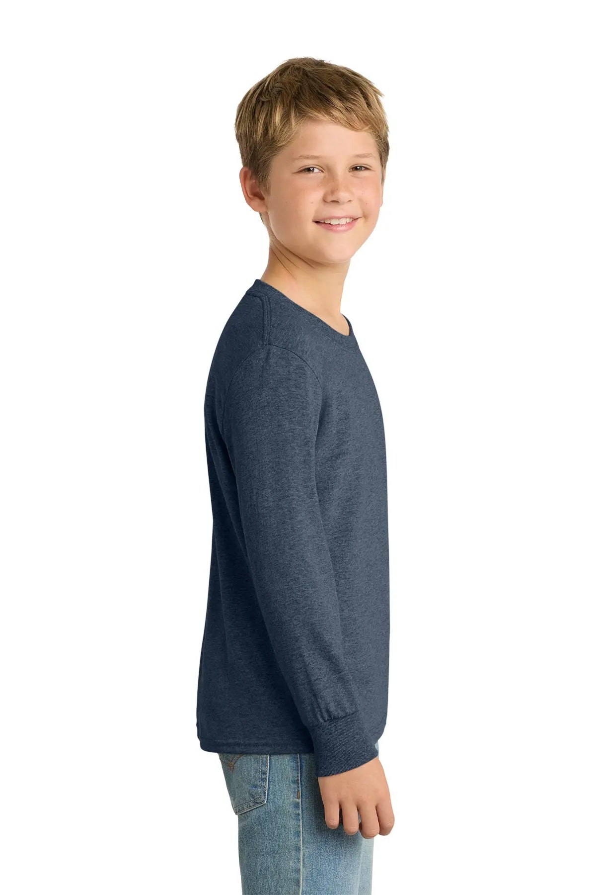 Port & Co™ Youth Long Sleeve Core Cotton Tee #PC54YLS