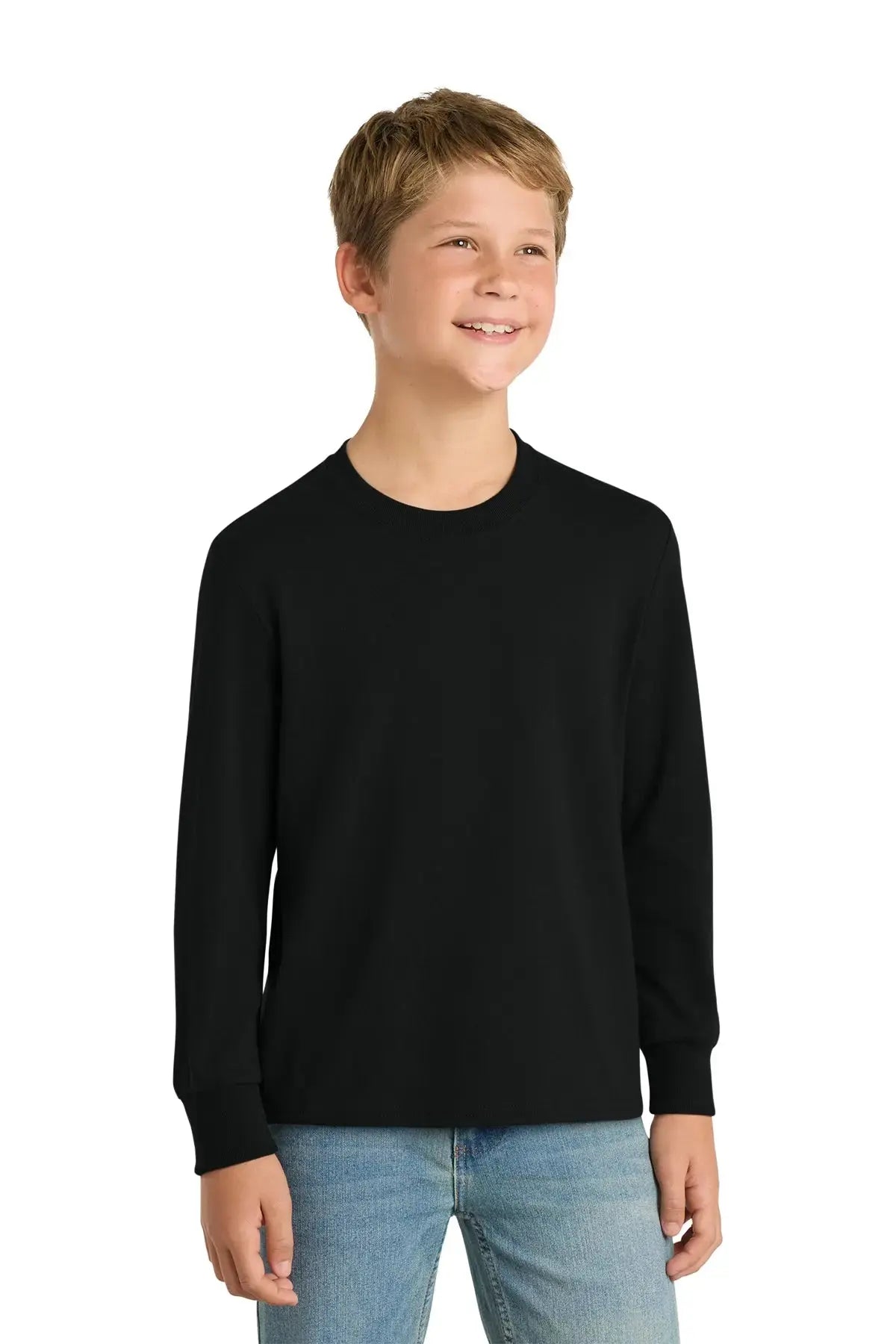 Port & Co™ Youth Long Sleeve Core Cotton Tee #PC54YLS Game Over Merch