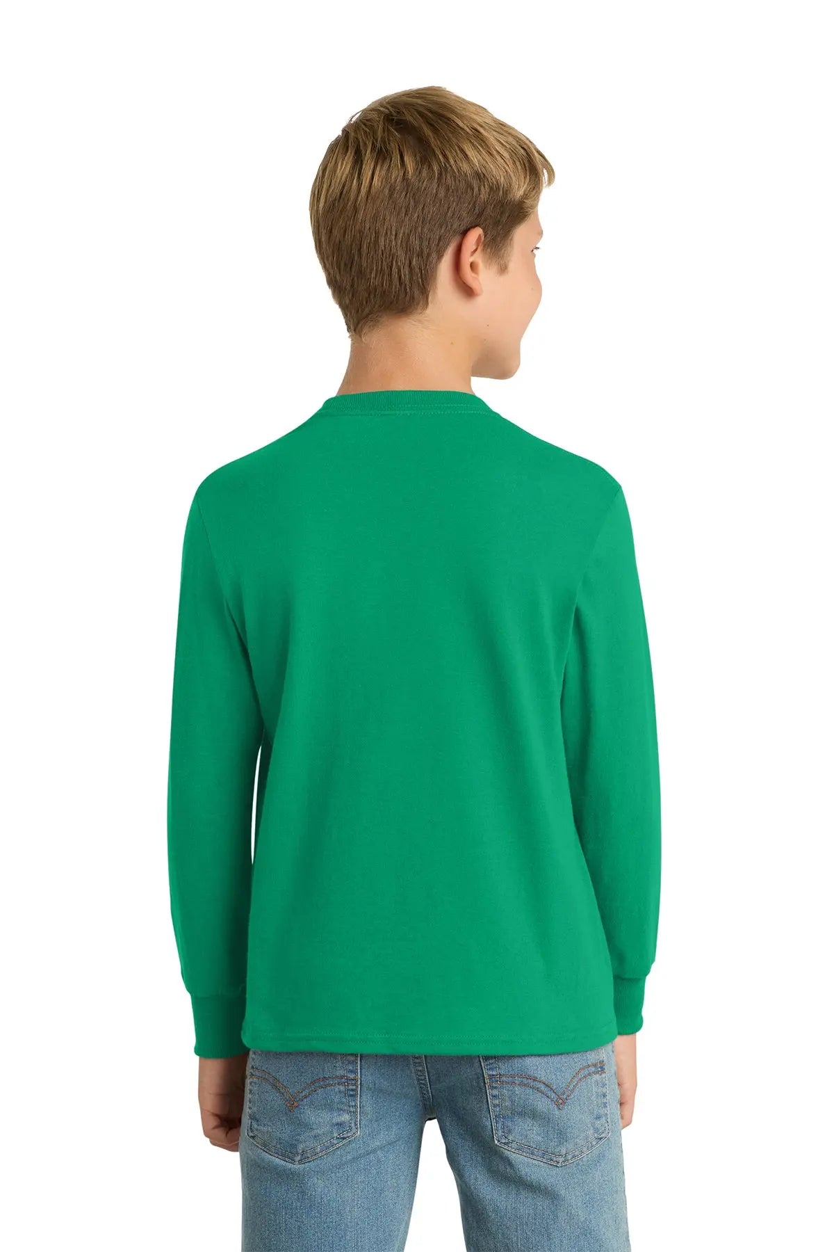 Port & Co™ Youth Long Sleeve Core Cotton Tee #PC54YLS