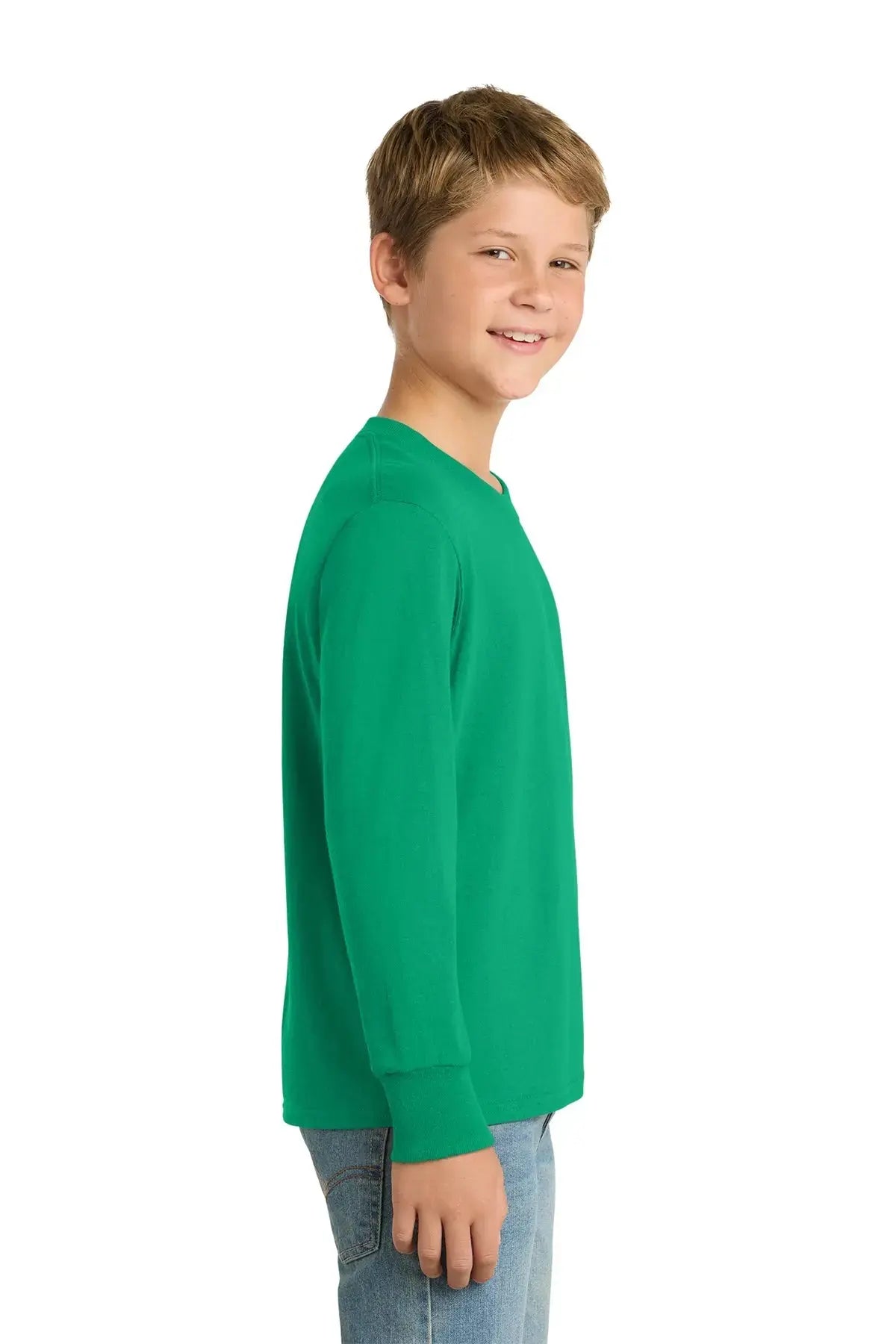 Port & Co™ Youth Long Sleeve Core Cotton Tee #PC54YLS Game Over Merch